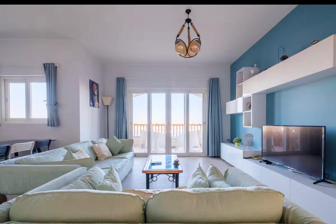 3Bdr Resort-Pool View in Waterside — Living Room in Waterside Elgouna, Red Sea, Egypt