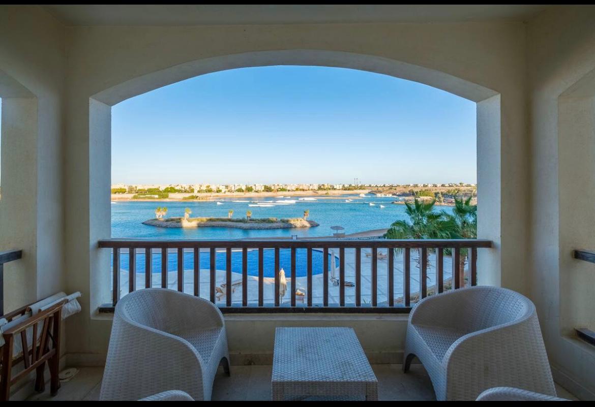 3Bdr Resort-Pool View in Waterside — Balcony in Waterside Elgouna, Red Sea, Egypt