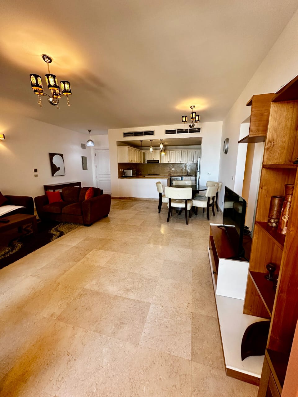 Marina Bliss | 2BR, 2Bath Apartment with Sea View — Dining Area in Marina Elgouna, Red Sea, Egypt