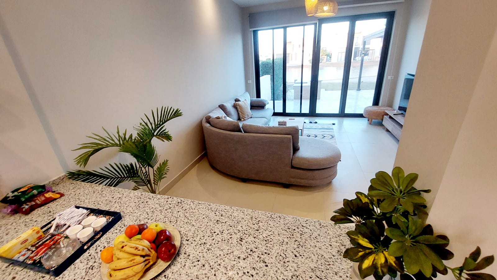 Spacious 3BR Twin Villa Tawila | Shared Pool Stay — Living Room in Tawila Elgouna, Red Sea, Egypt — photo 3