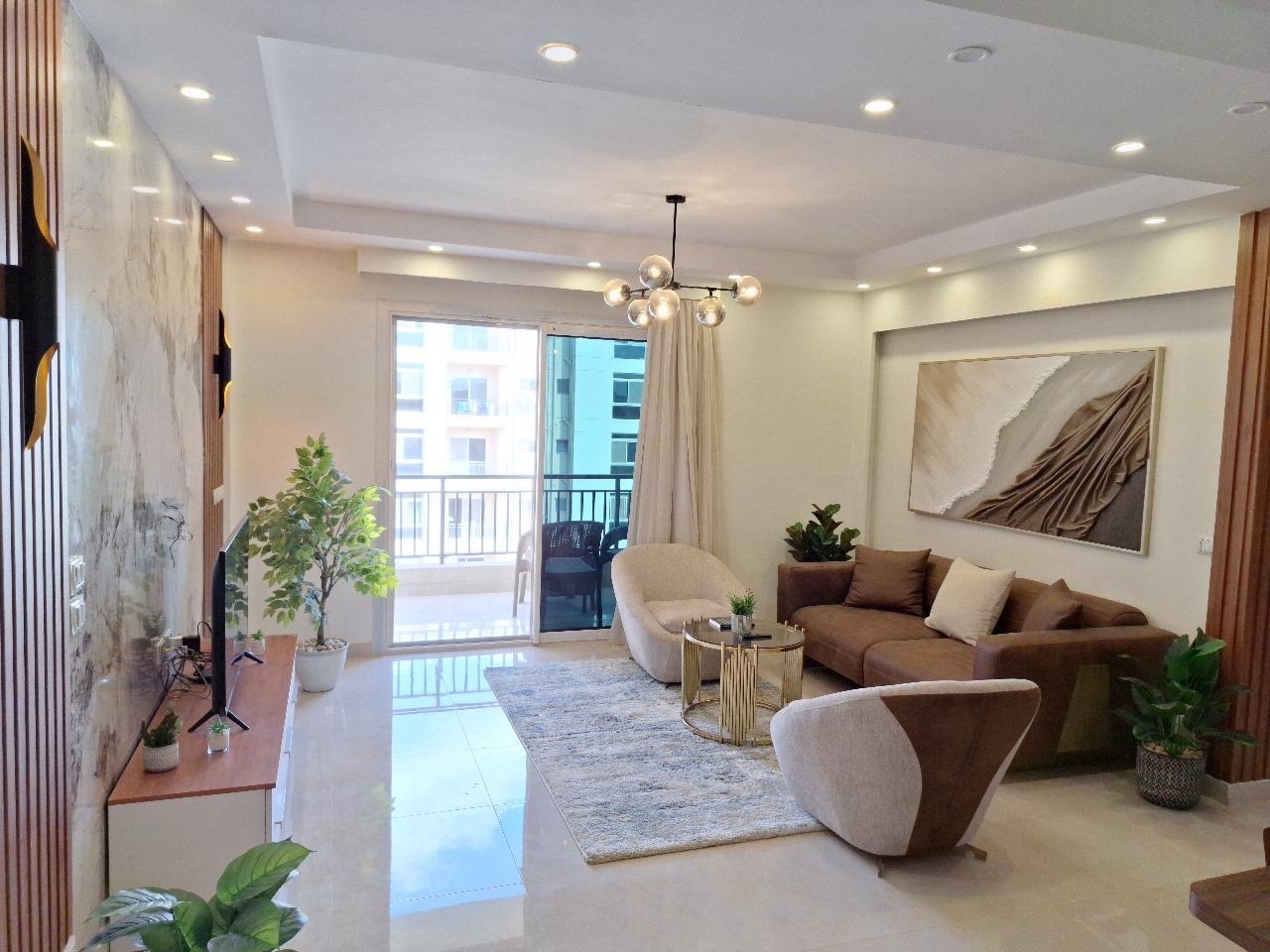 Brand New Flat - Cairo International Airport — Living Room in Compound Taj city, New Cairo, Egypt, Egypt — photo 2