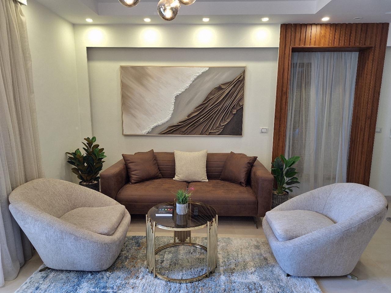 Brand New Flat - Cairo International Airport — Living Room in Compound Taj city, New Cairo, Egypt, Egypt — photo 3