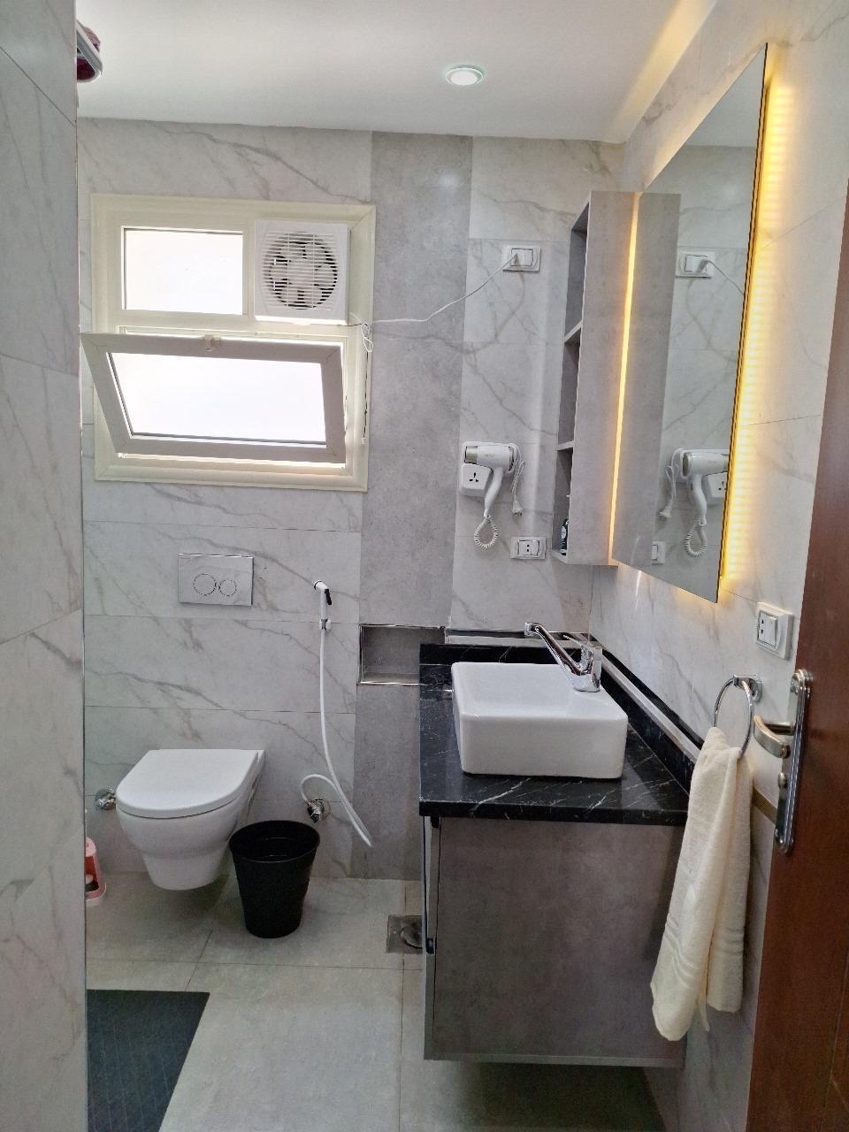 Brand New Flat - Cairo International Airport — Full bathroom 1 in Compound Taj city, New Cairo, Egypt, Egypt