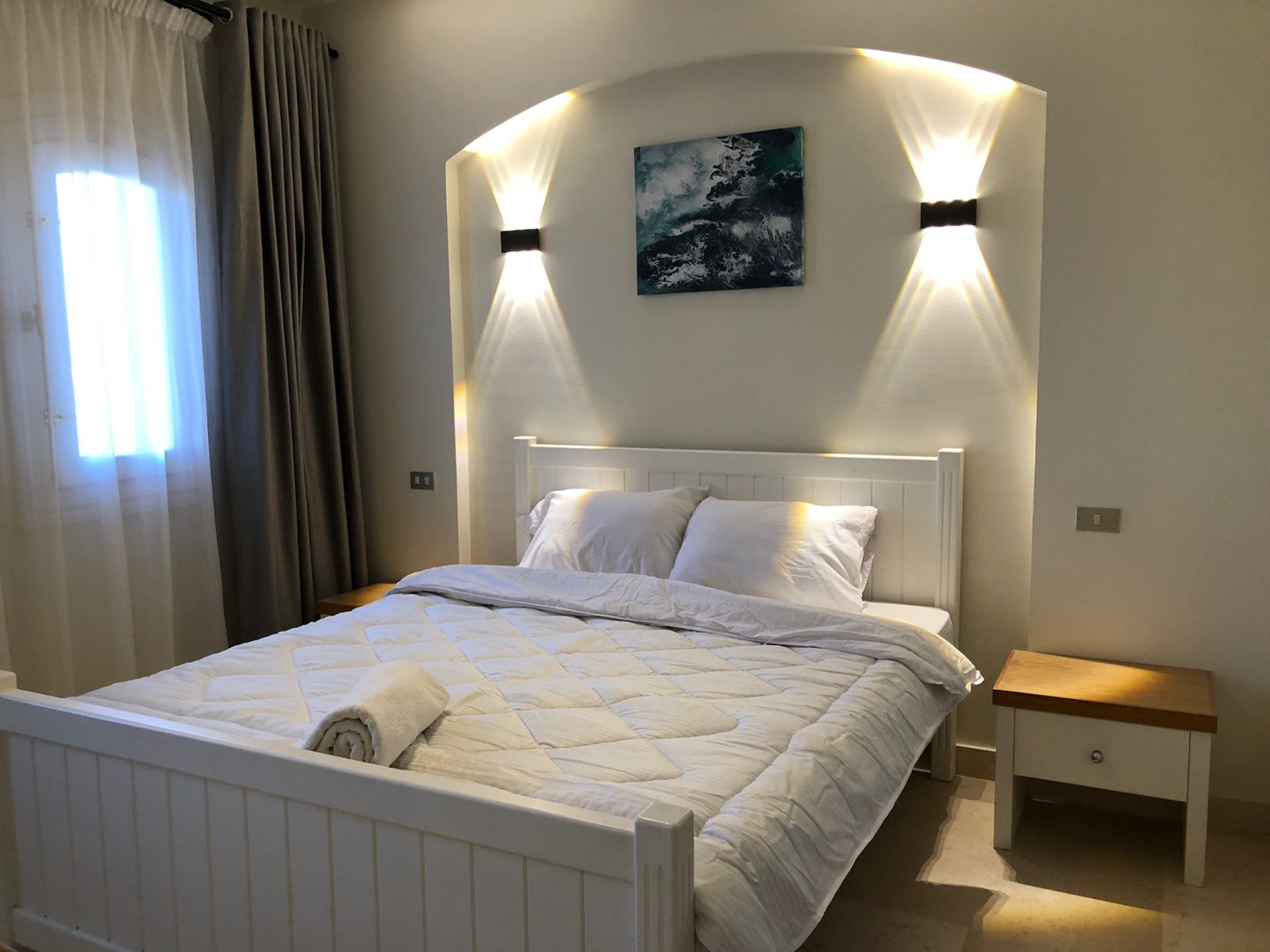 Modern Lake View Apartment in West Golf — Bedroom 1 in West Golf Elgouna, Red Sea, Egypt