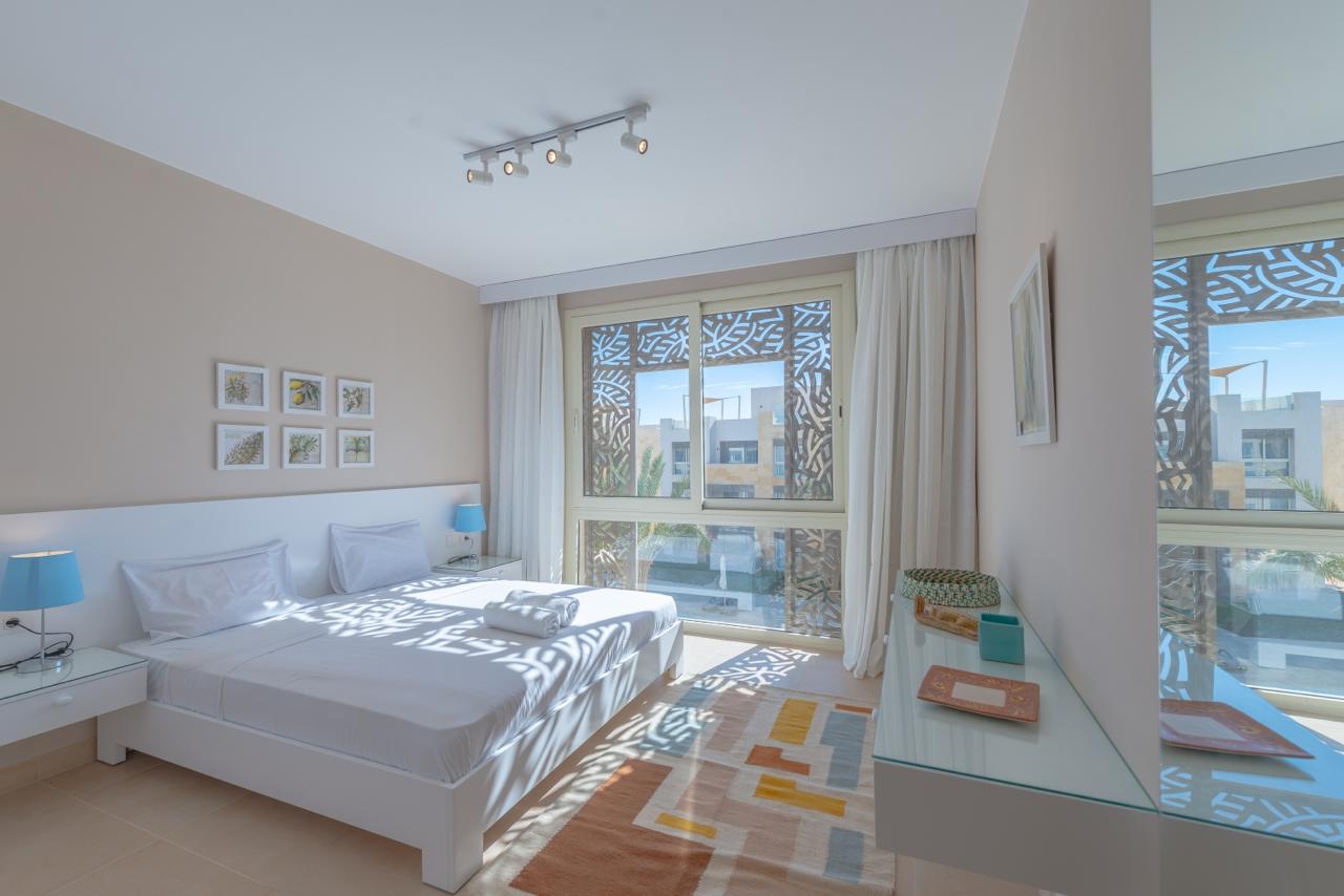 Bright Poolside Retreat • Mangroovy — Bedroom 1 in Mangroovy Elgouna, Red Sea, Egypt