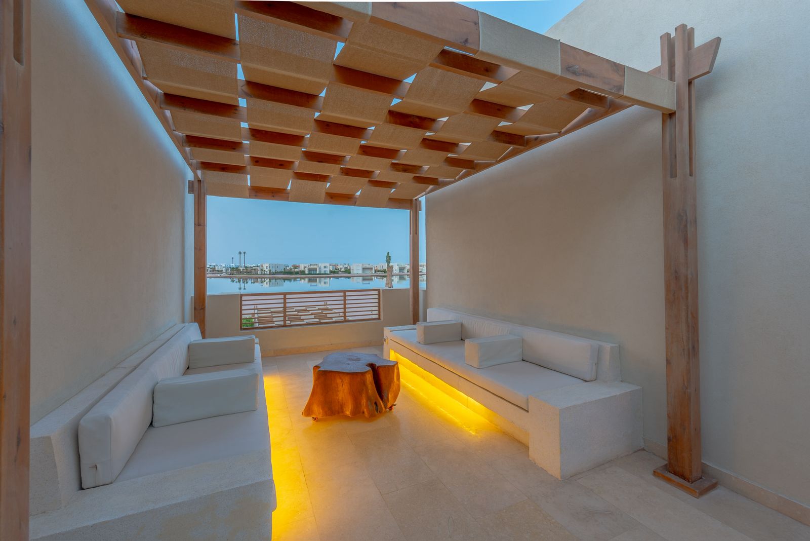Chic 3BR Shedewan	Lagoon View & Shared Pool — Backyard in Shedwan Elgouna, Red Sea, Egypt