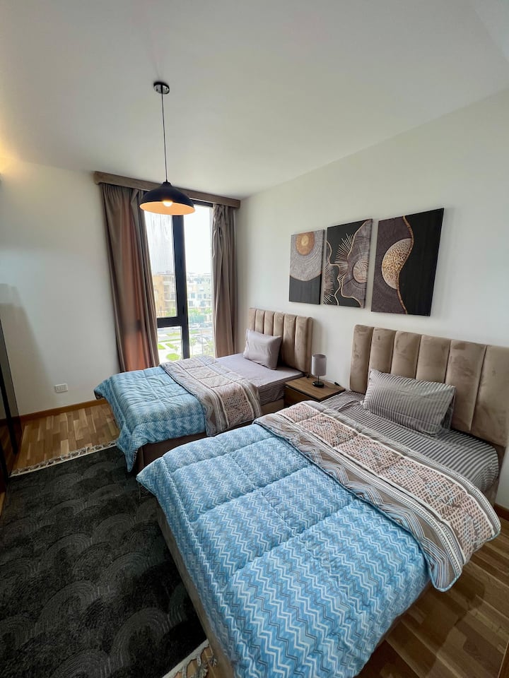 SODIC Eastown AUC Chic 2-Bed Open Park View — Bedroom 2 in Sodic Eastown, New Cairo, Egypt, Egypt — photo 2