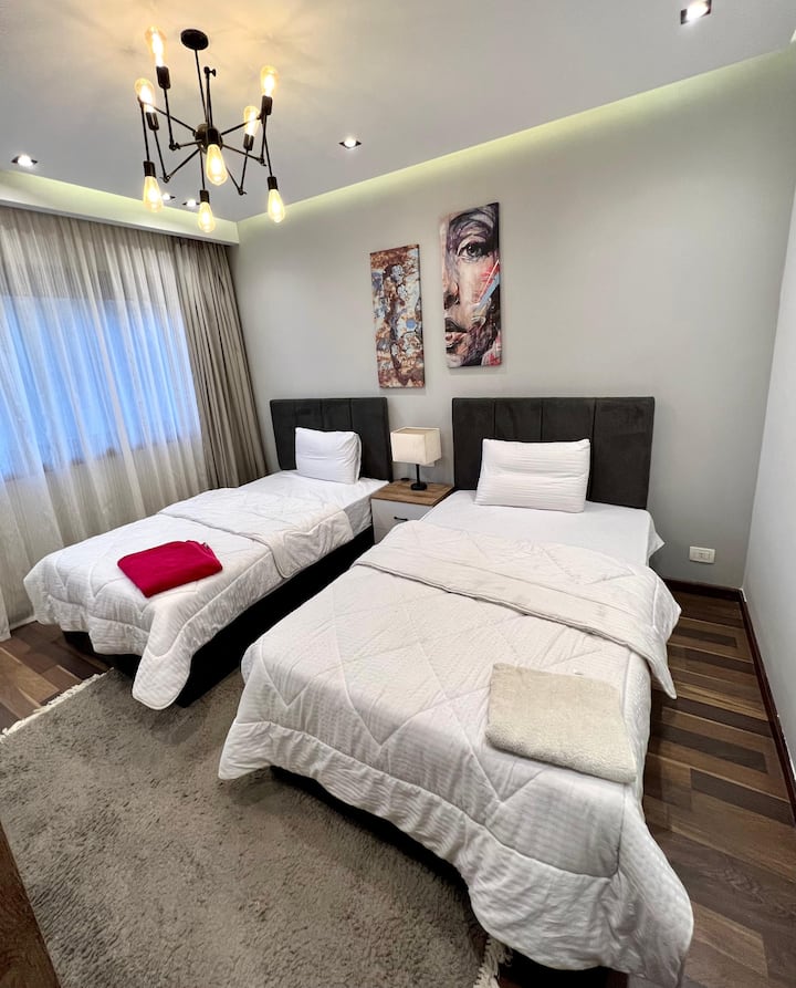 À la mode 2-bed with Designer Touch Lakeview Rsdnc — Bedroom 2 in Lakeview, New Cairo, Egypt, Egypt