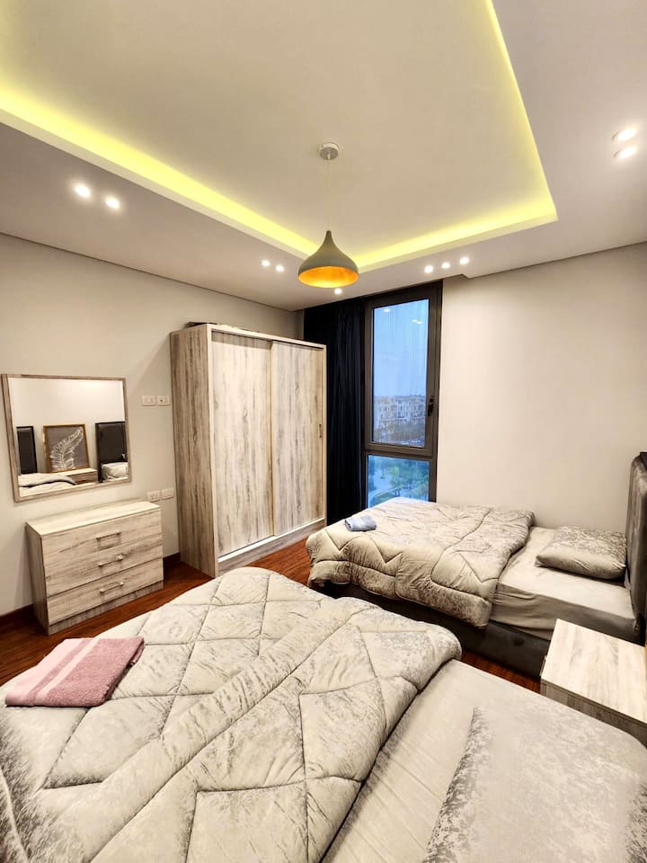 SODIC Eastown Chic 2-Bed Open Park View New Cairo — Bedroom 2 in SODIC Eastown Open Park View, New Cairo, Egypt