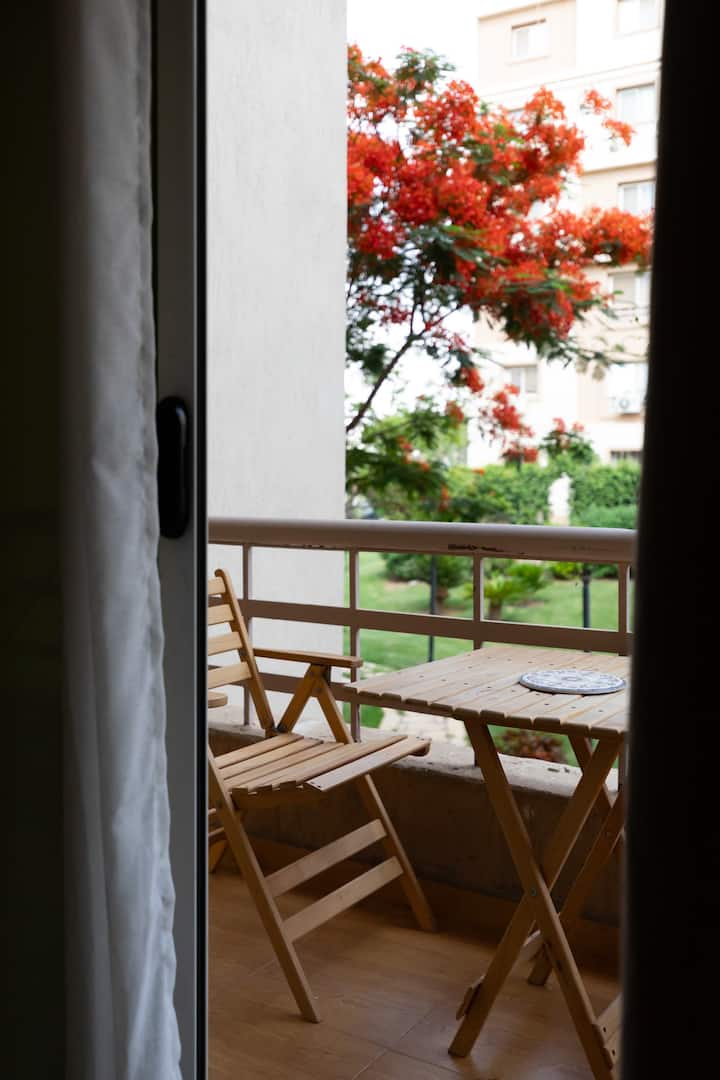 Heaven with wide view garden — Balcony in Madinaty, Egypt, Egypt — photo 2