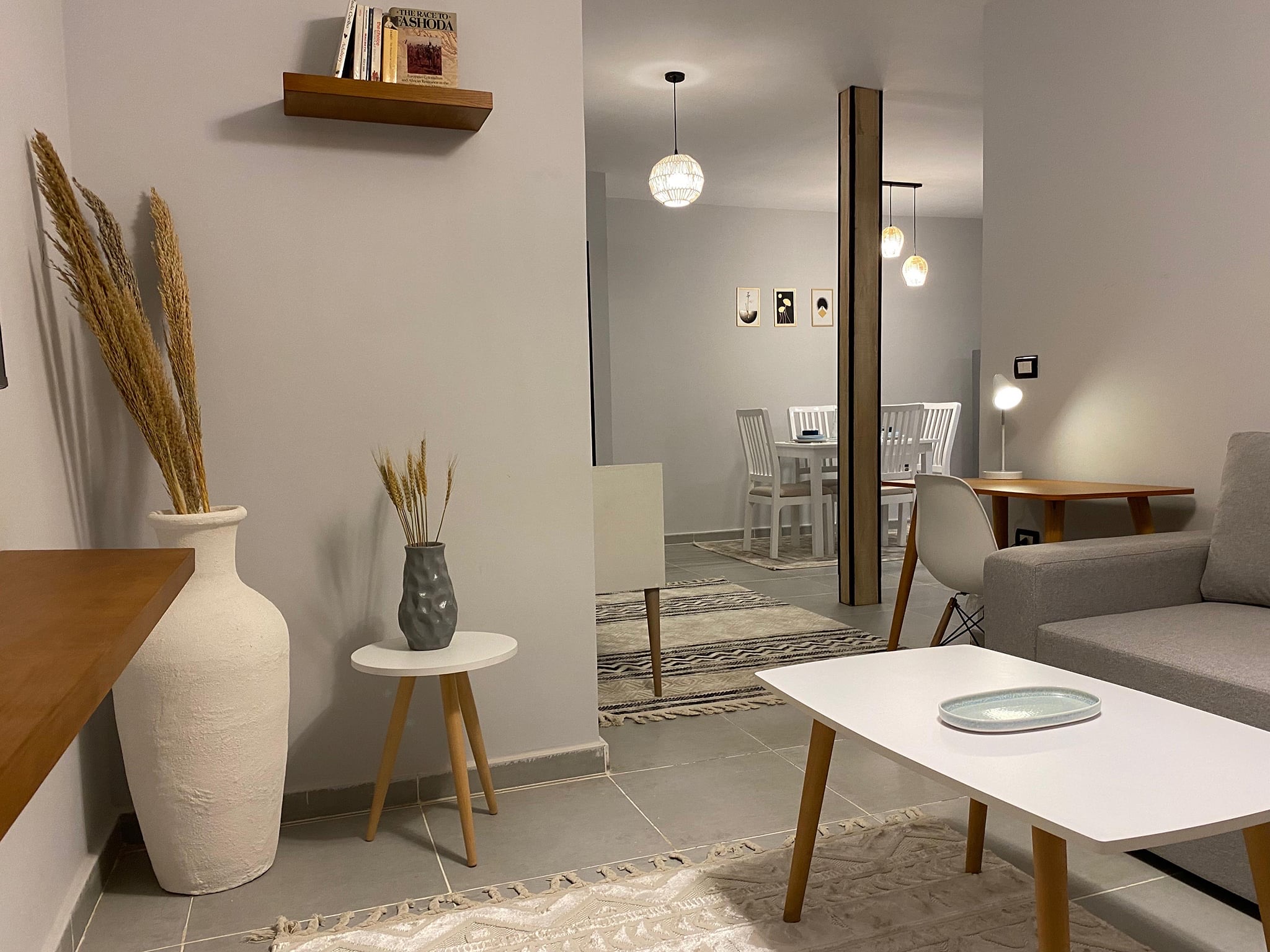 Sunny Haven 1BR Apartment Near Cairo Airport — Living Room in Almaza, Cairo, Egypt