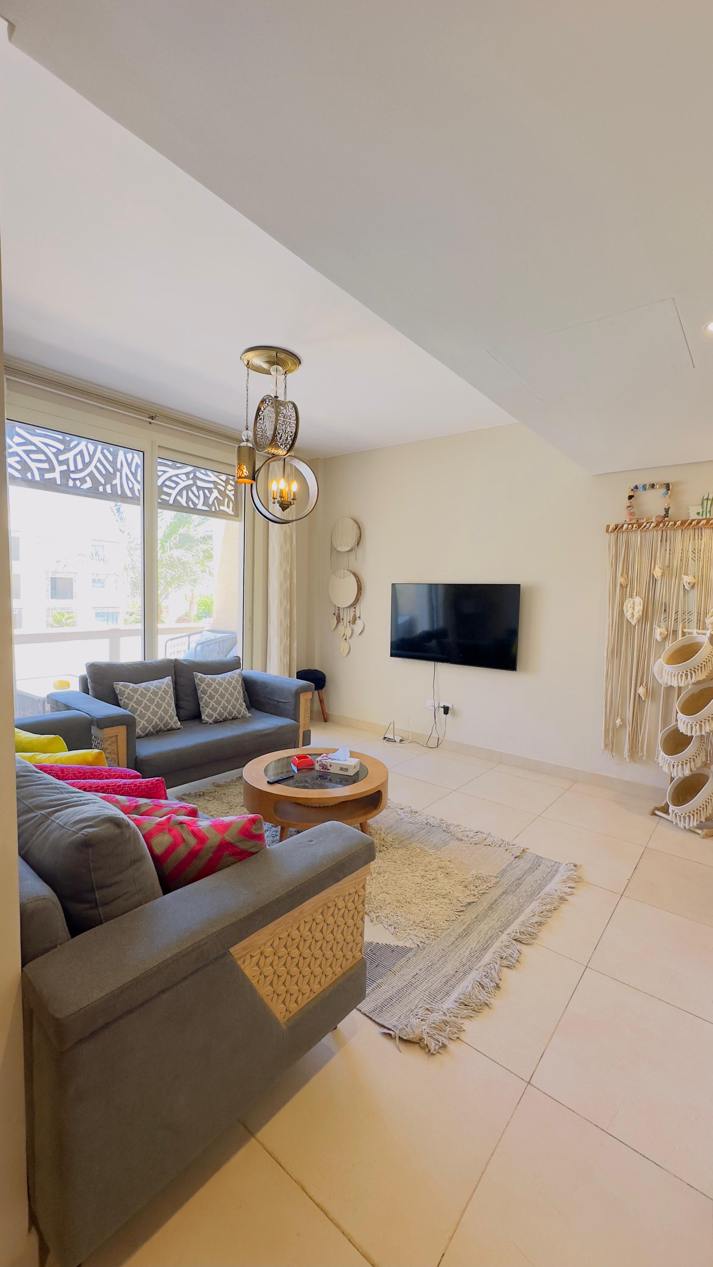Luxury Apartment with Pool & Sea View in Mangroovy — Living Room in Mangroovy Elgouna, Red Sea, Egypt