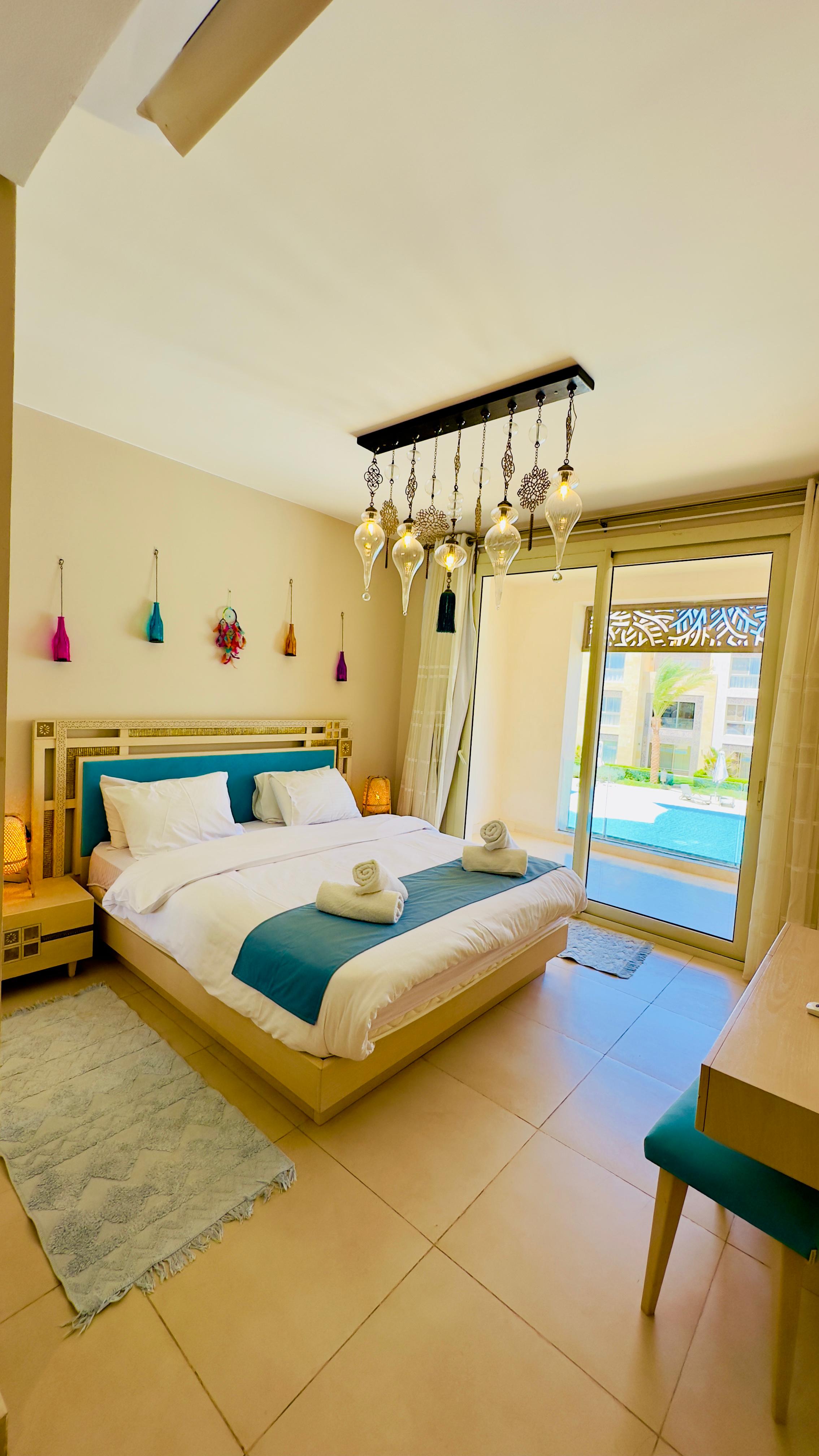 Luxury Apartment with Pool & Sea View in Mangroovy — Bedroom 1 in Mangroovy Elgouna, Red Sea, Egypt