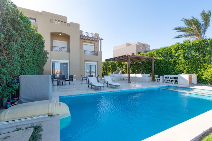 4 Bdr Villa with private heated pool in Sabina — Pool in Sabina, Elgouna, Red Sea, Egypt