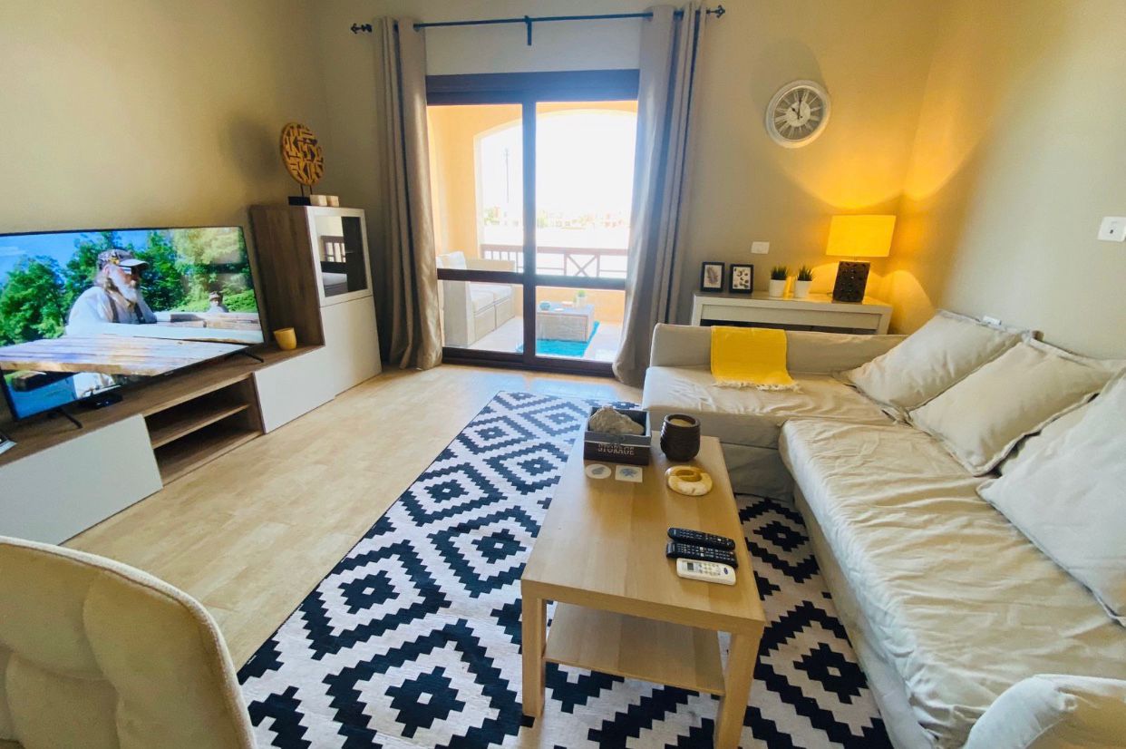 Sabina Lagoon Breeze One-Bedroom — Living Room in Sabina, Elgouna, Red Sea, Egypt — photo 3