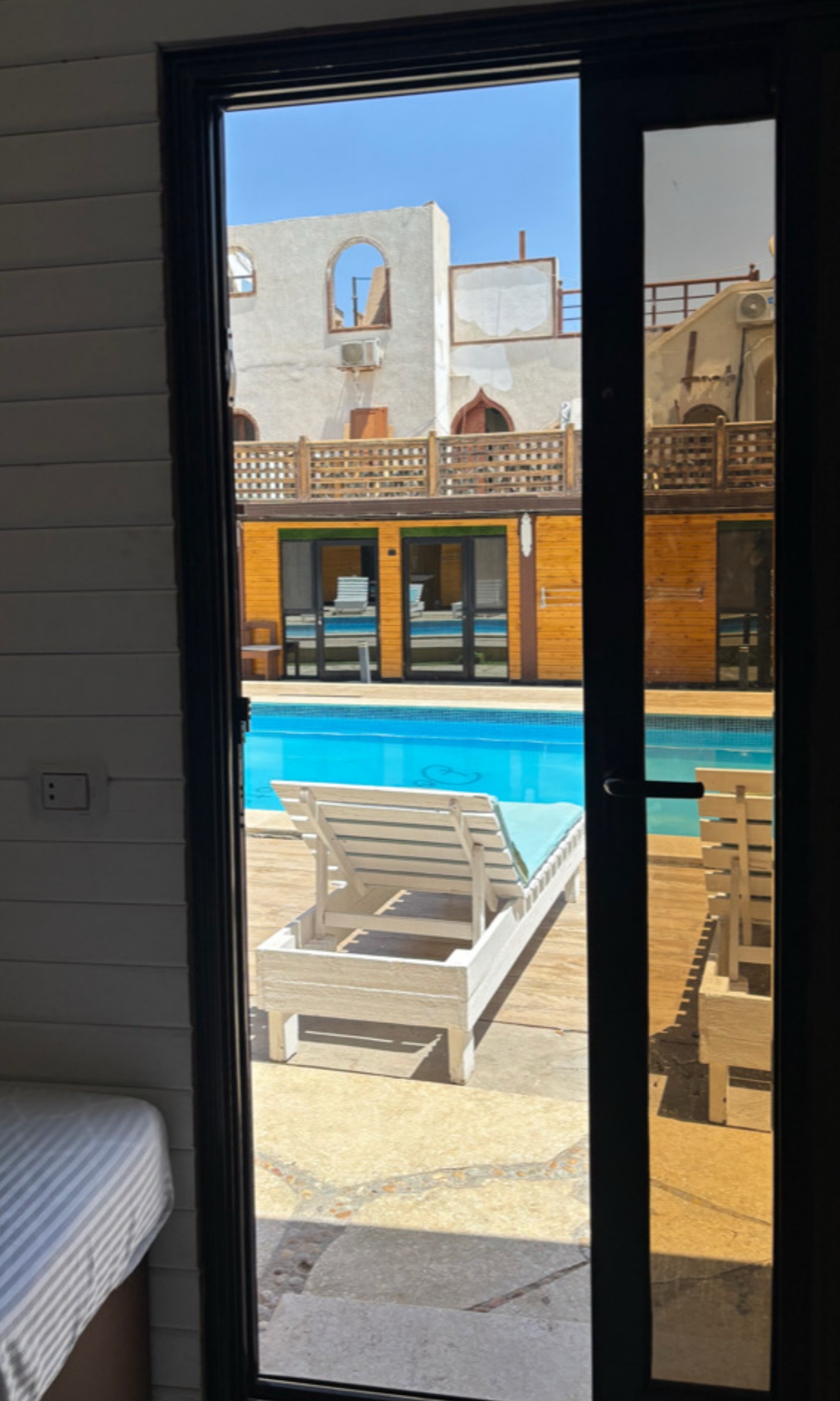 Downtown Village Dahab. Quad Pool View Room. 112 — Pool in Downtown Village, Dahab, South Sinai, Egypt