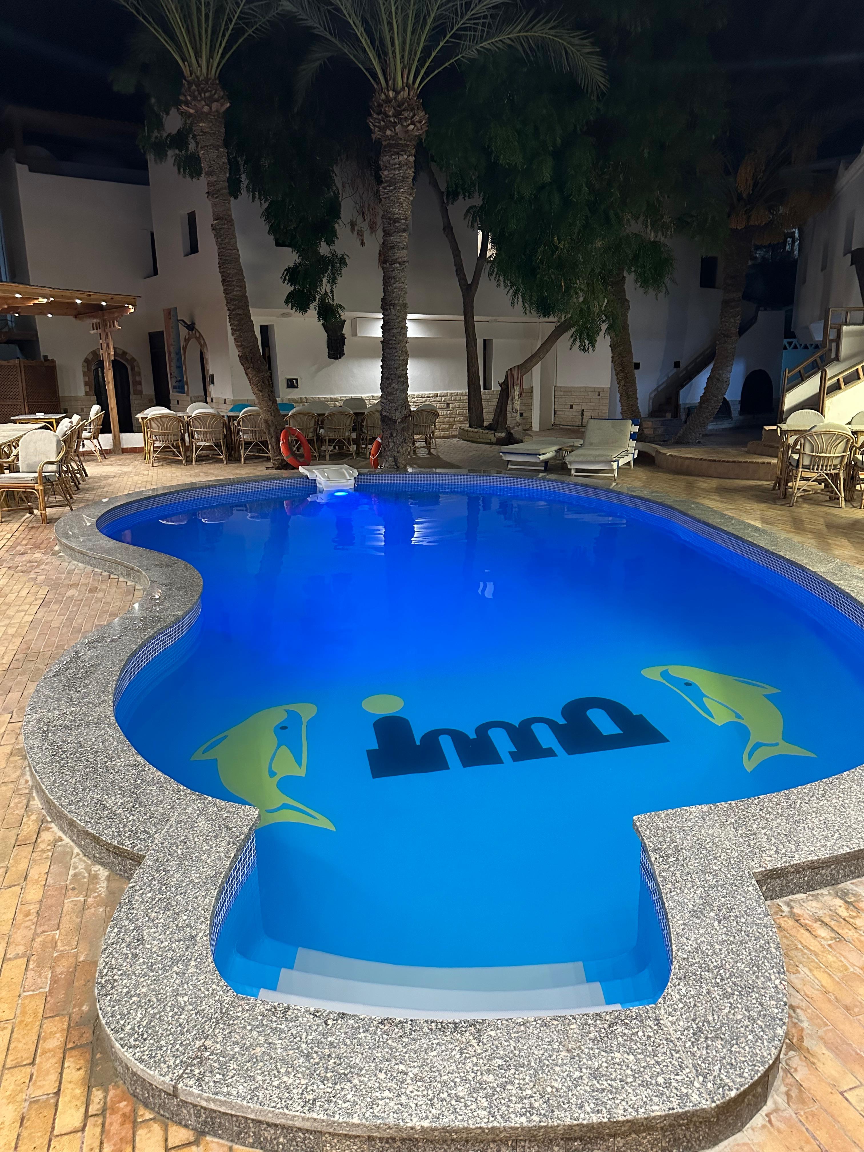 Anmo Divers Hotel Dahab. Double Room. 07 — Pool in Anmo Divers Hotel, Dahab, South Sinai, Egypt