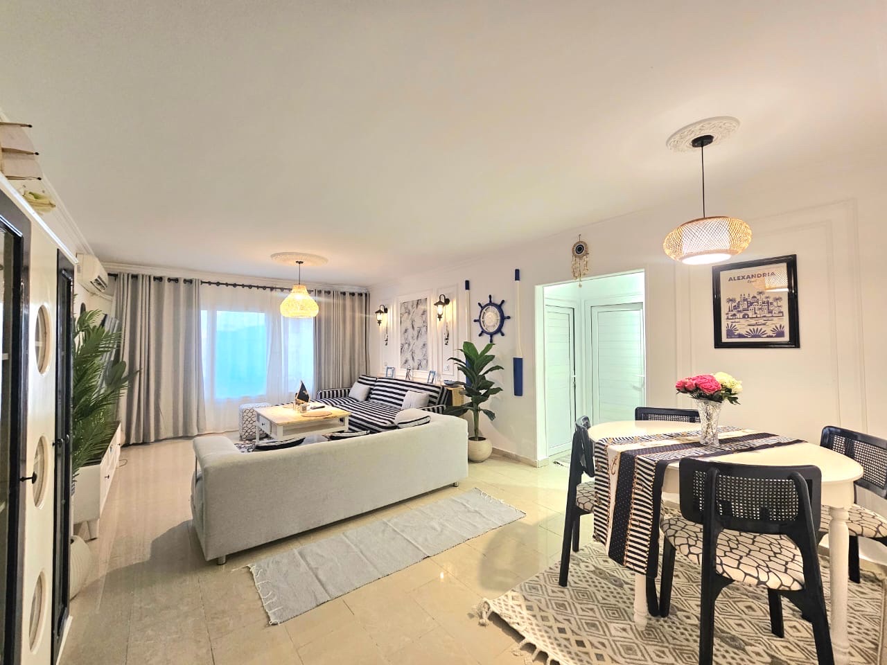 Gleem Bay Side Water View — Living Room in Gleem Beach, Alexandria, Egypt