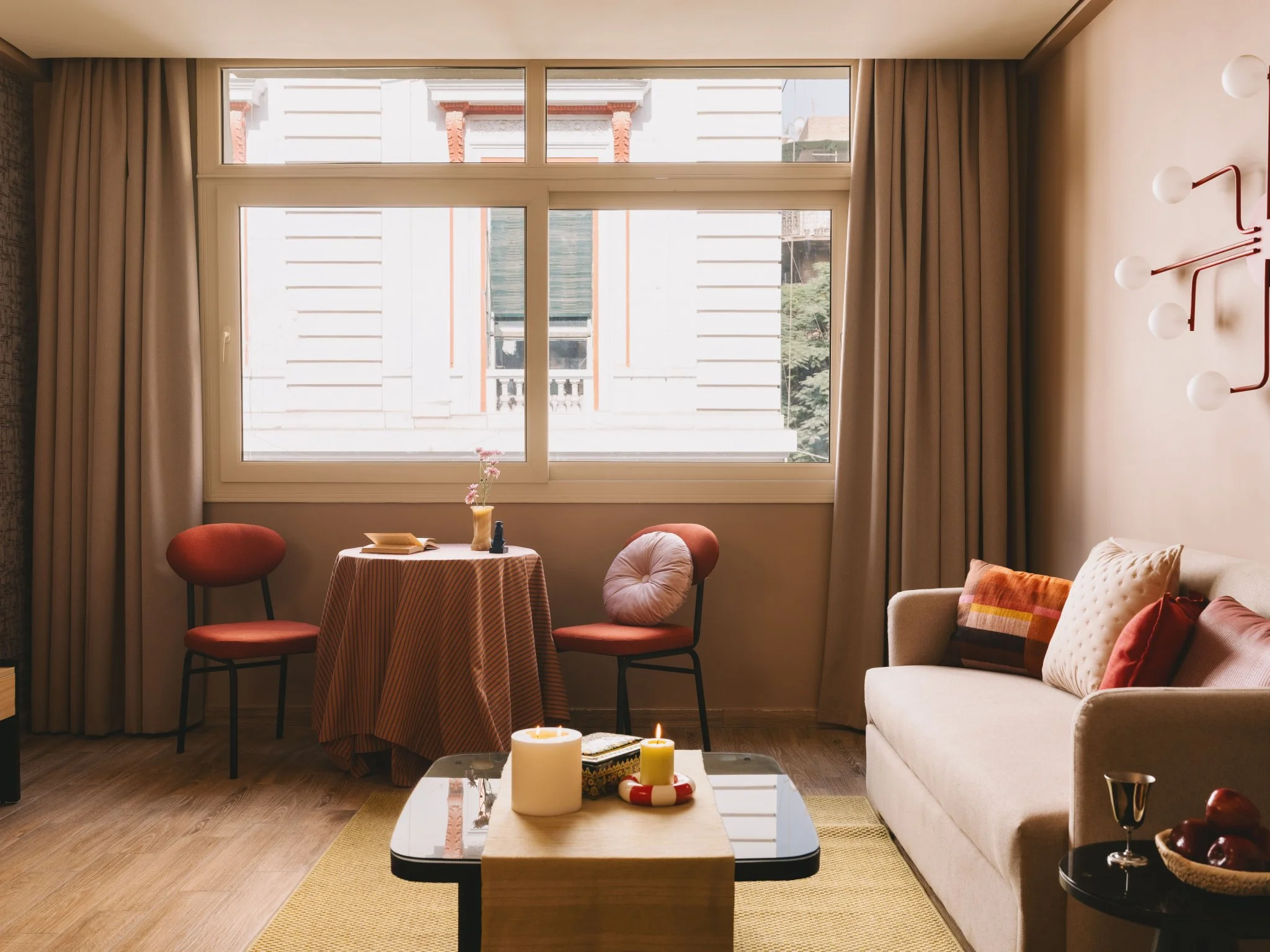 One Bedroom Apartment In The Center Of Downtown Cairo — Living Room in Downtown Cairo | Talaat Harb Mall, Egypt