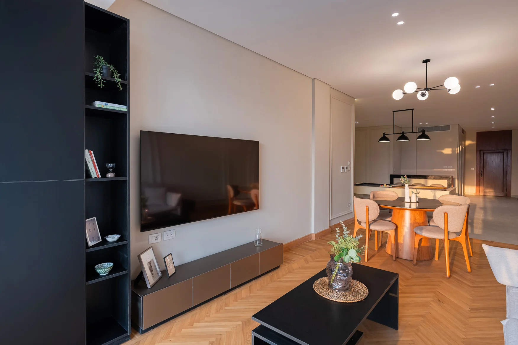 Two Bedroom Apartment Nile view Next to Om Kolthoom Hotel — Living Room in Zamalek | Nile View, Egypt