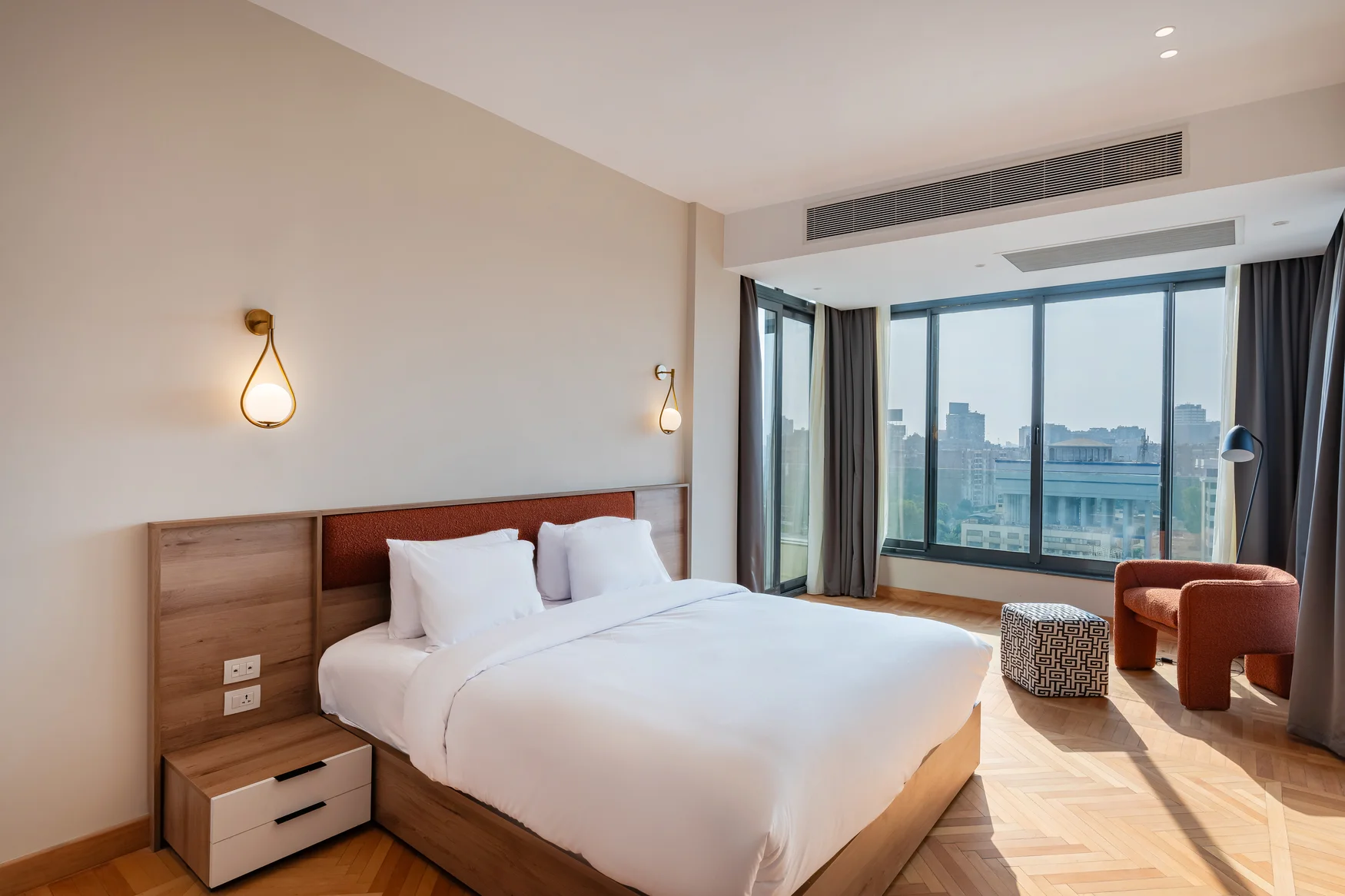 Two Bedroom Apartment Nile view Next to Om Kolthoom Hotel — Bedroom 2 in Zamalek | Nile View, Egypt