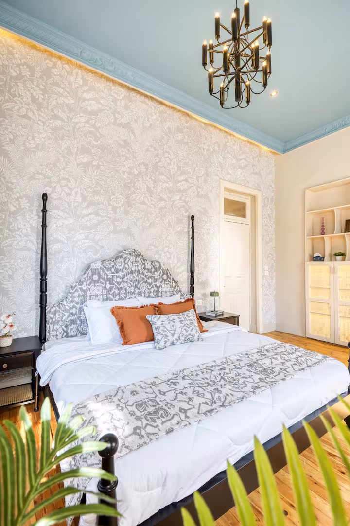 Downtown Glass & Glory | Heritage Stay — Bedroom 1 in Downtown Cairo, Egypt