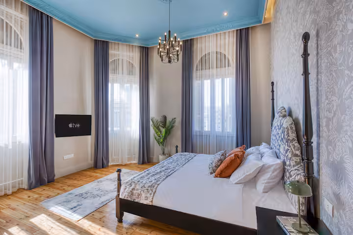 Downtown Glass & Glory | Heritage Stay — Bedroom 1 in Downtown Cairo, Egypt — photo 2