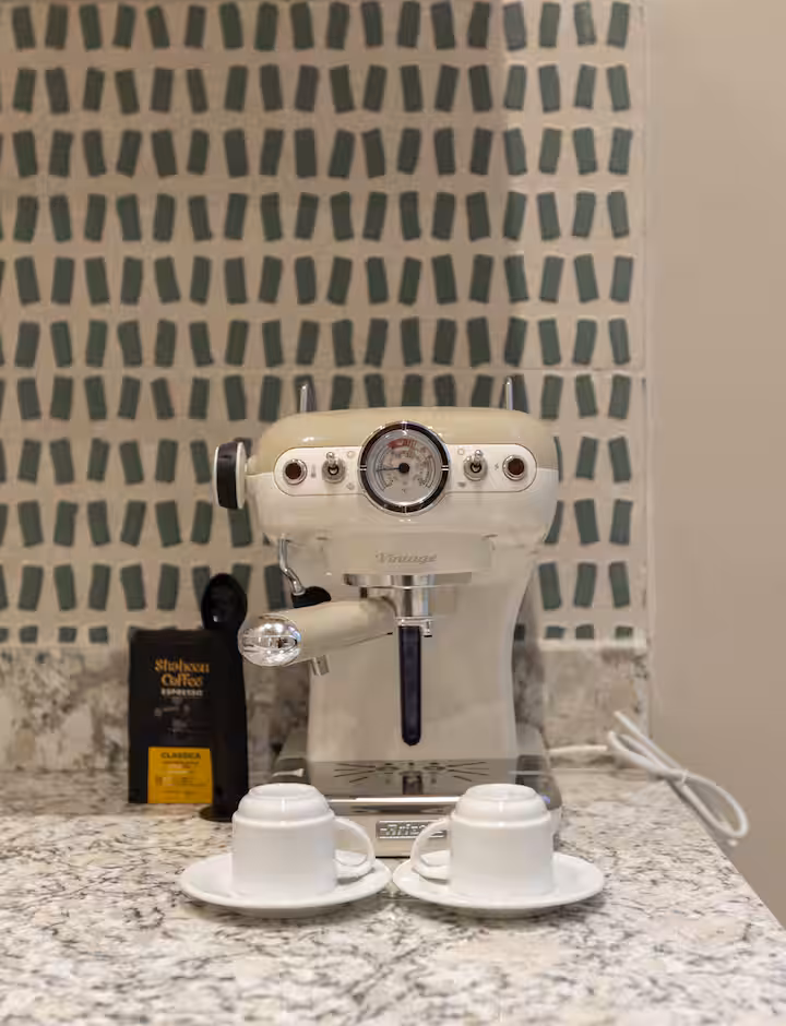 Downtown Glass & Glory | Heritage Stay — Full Kitchen in Downtown Cairo, Egypt