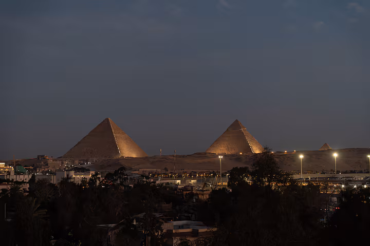 Pyramids & GEM Panorama | Retro — Exterior in Al Haram | Giza, Egypt — photo 2