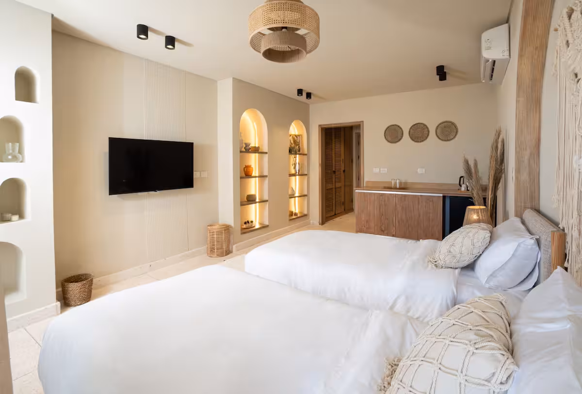 Makai North Coast By Brassbell | Cabin Sea View — Bedroom 1 in Makai North Coast, Egypt — photo 2