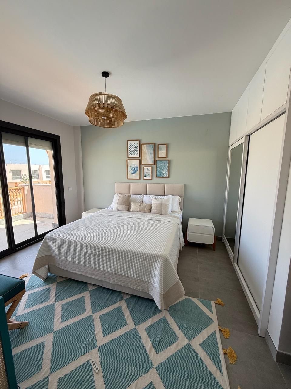 Playa 3BDR Lagoon View — Bedroom 1 in North Coast, Egypt