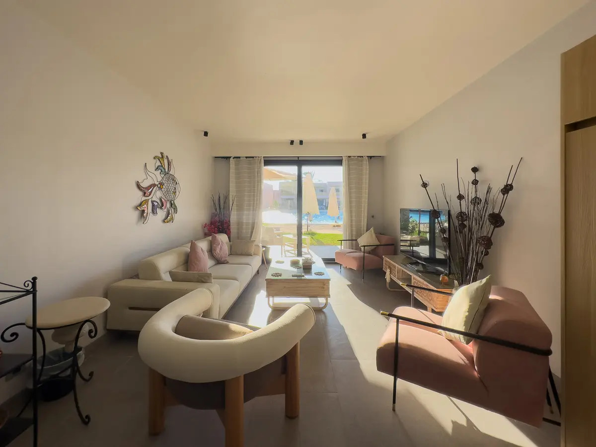 2BDR on Lagoon View | Playa — Living Room in Playa Ghazala | North Coast | Egypt, Egypt
