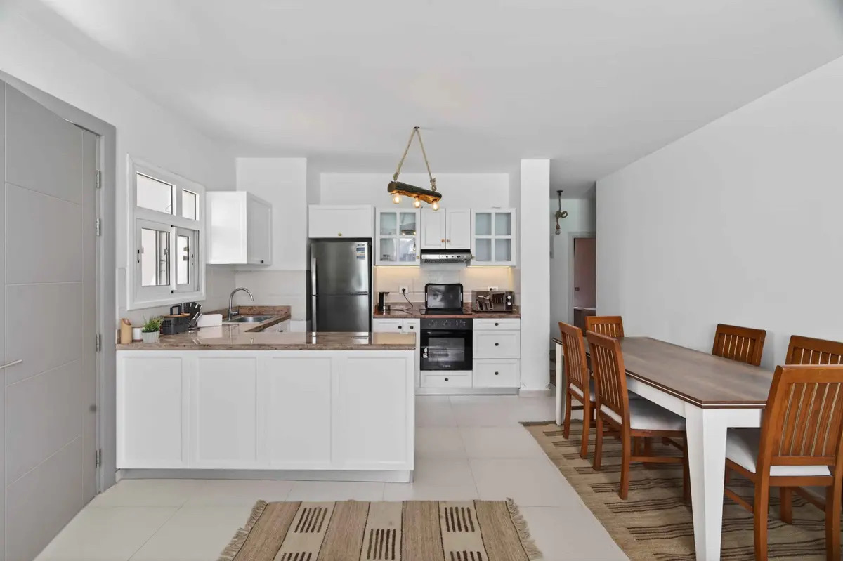 Fouka 3BR Chalet | Lagoon View — Full Kitchen in Fouka Bay | North Coast, Egypt