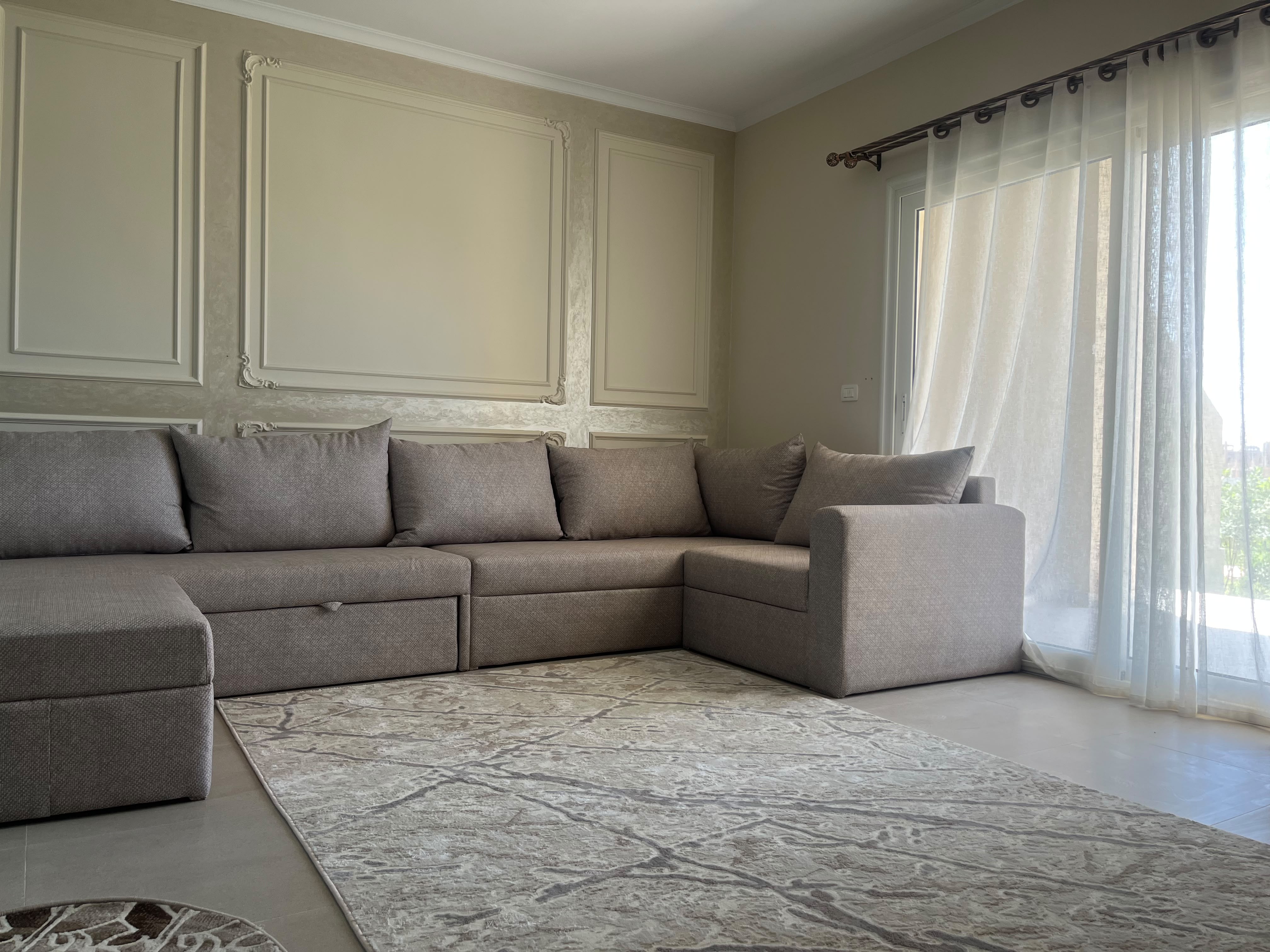 2BDR Apartment | Private Garden | Pool View @GAIA — Living Room in North Coast, Egypt — photo 3