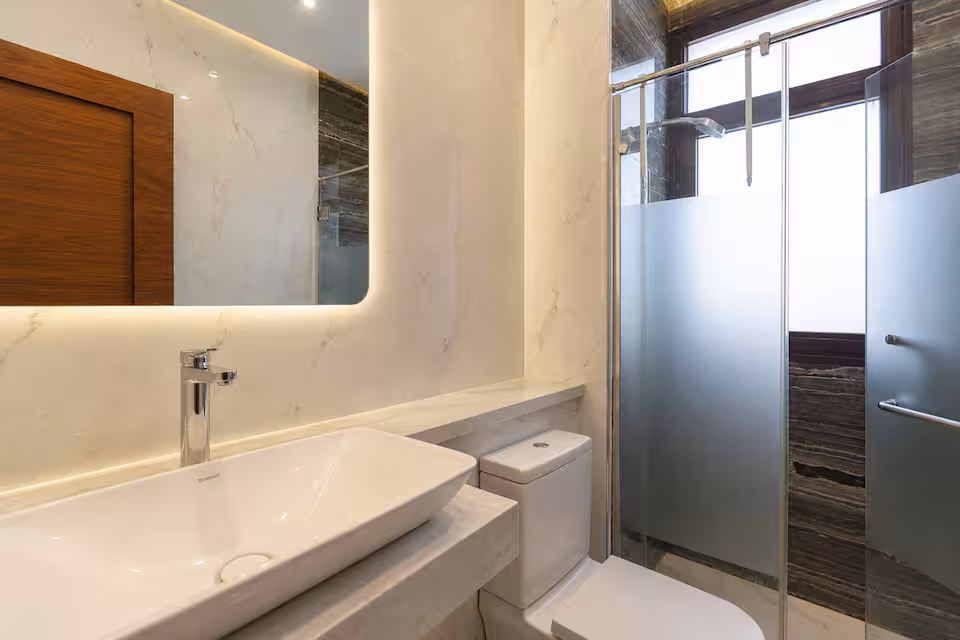 Luxury 3BR +Maid's | Penthouse Marassi | Best View — Full bathroom 1 in North Coast | Marassi | El Alamein, Egypt
