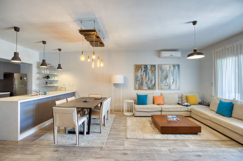 Luxury 2-bdr Private Garden Escape | Marassi — Living Room in Marassi | North Coast, Egypt