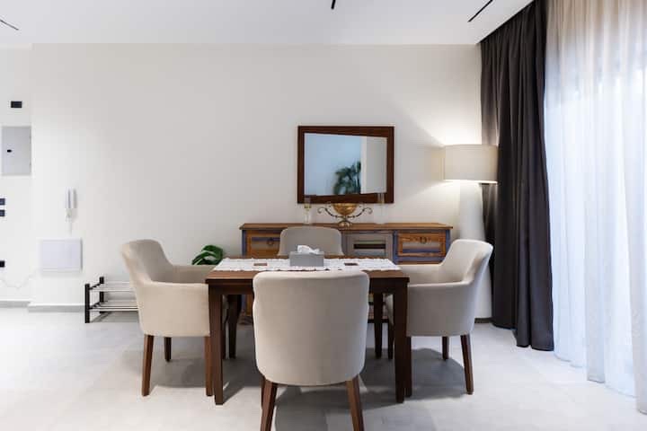 Cozy 2BR Apartment with Private Outdoor | Lakeview — Dining Area in New Cairo, Egypt