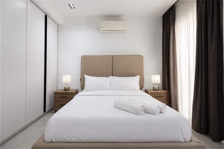 Cozy 2BR Apartment with Private Outdoor | Lakeview — Bedroom 1 in New Cairo, Egypt — photo 2