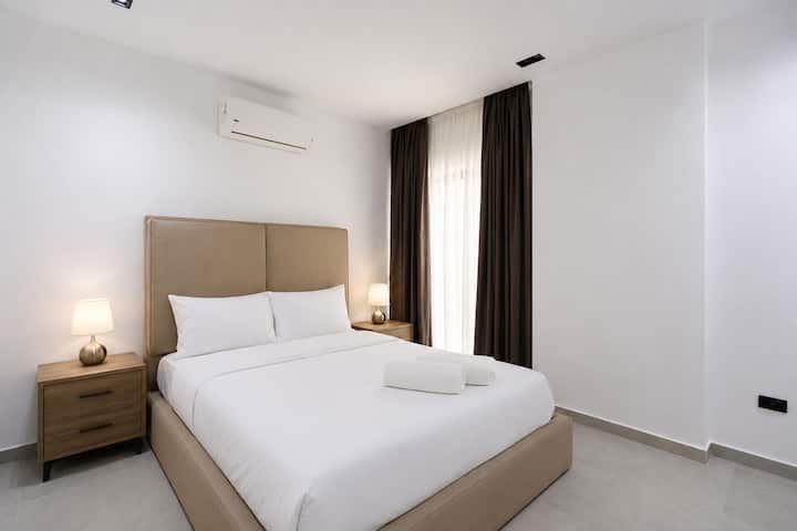 Cozy 2BR Apartment with Private Outdoor | Lakeview — Bedroom 2 in New Cairo, Egypt