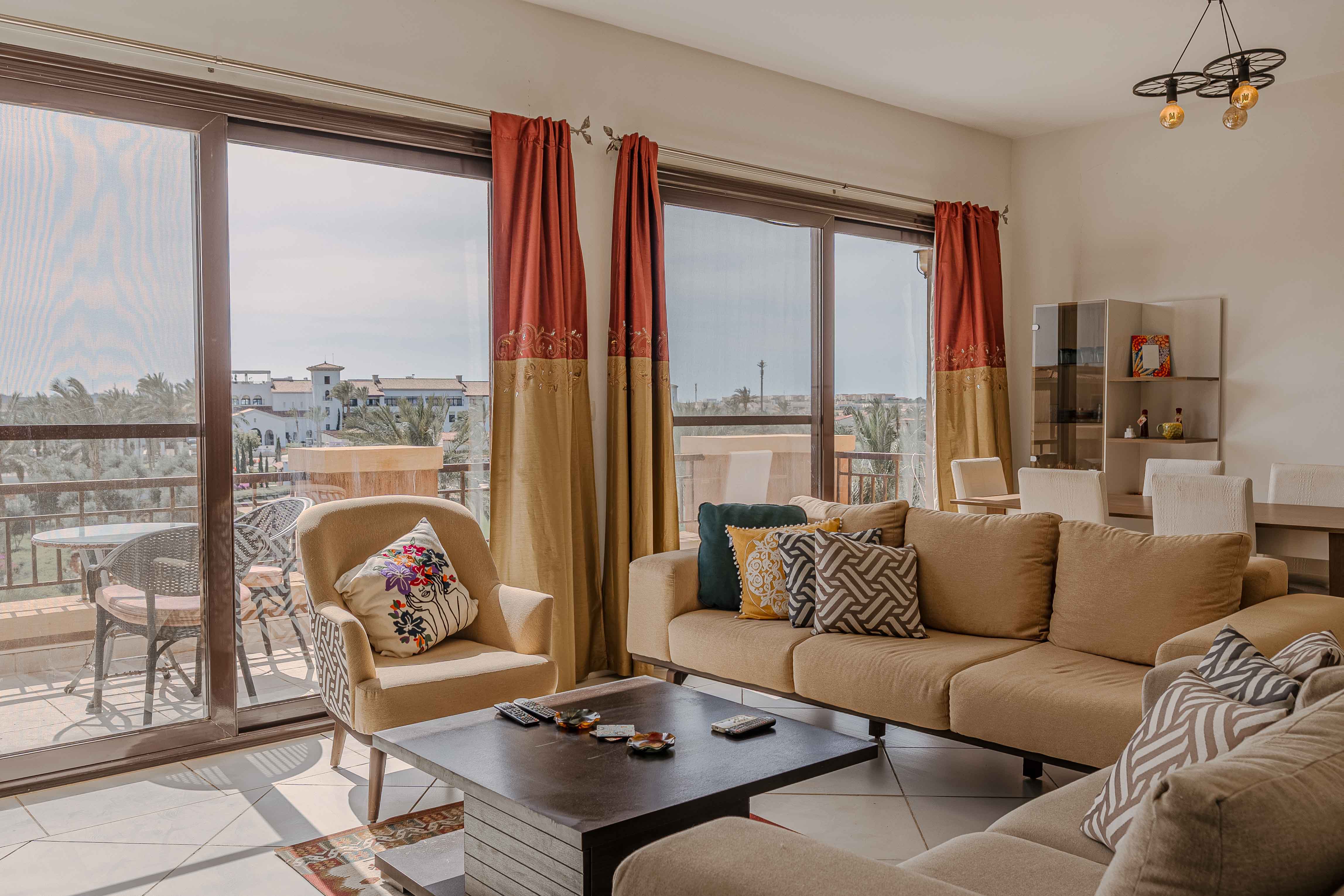 Charming 3BDR Chalet - Golf View- Marassi — Living Room in Marassi | North Coast, Egypt