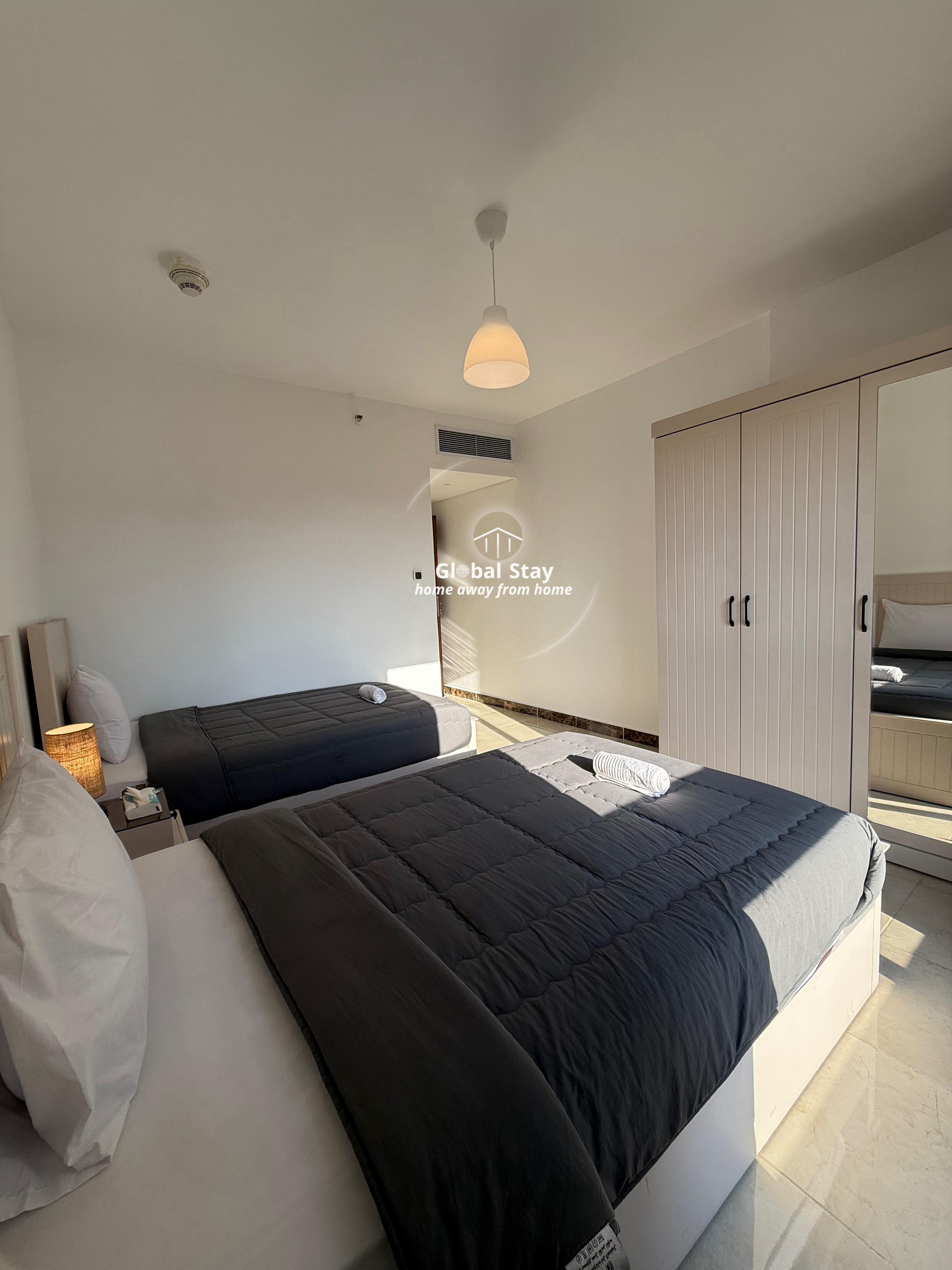 Luxury Duplex 2 Bedrooms Apartment | New Cairo — Bedroom 2 in New Cairo , Cairo, Egypt — photo 3