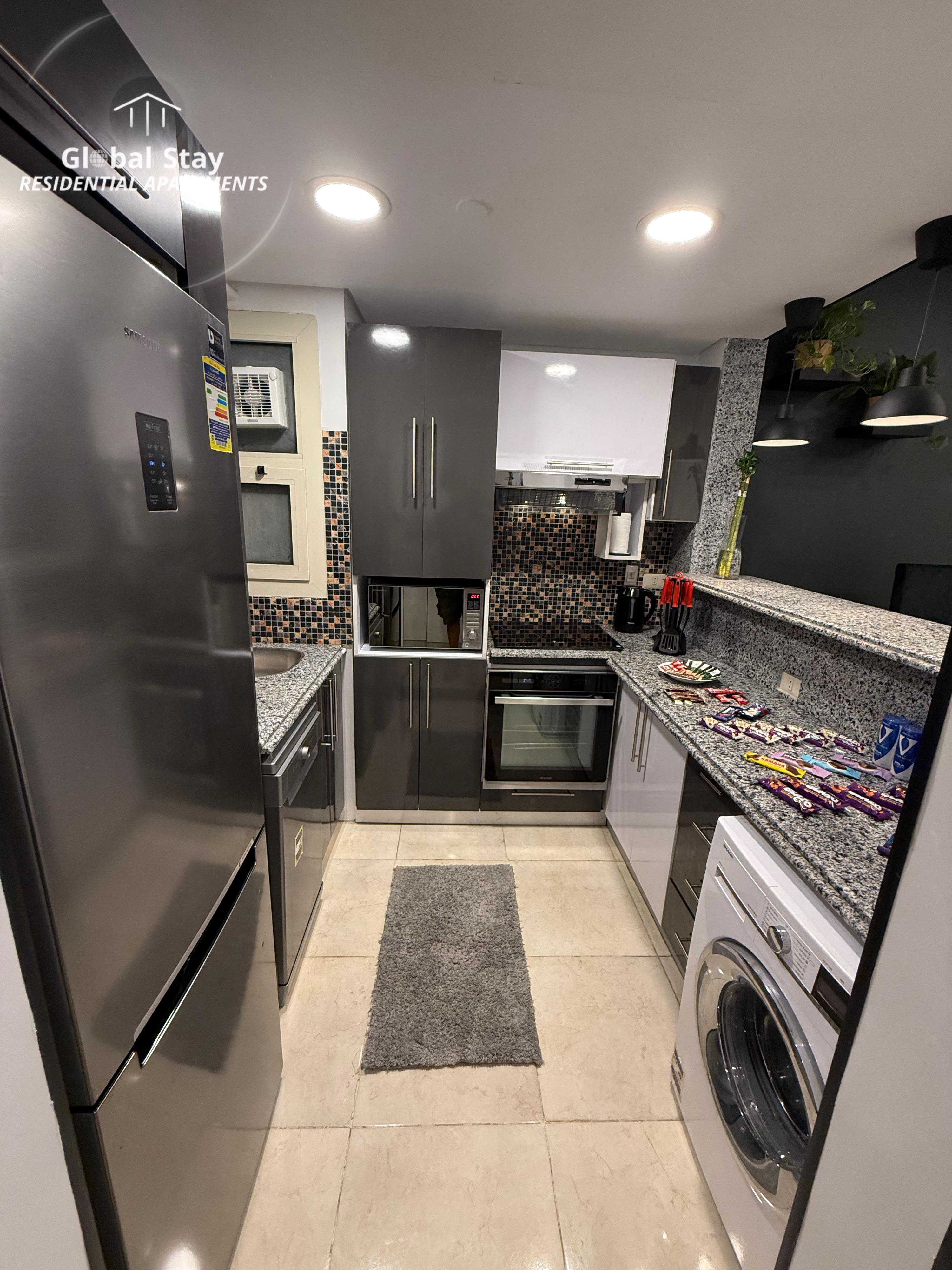 3-BDRM Comfort Home | New Cairo — Full Kitchen in New Cairo , Cairo, Egypt