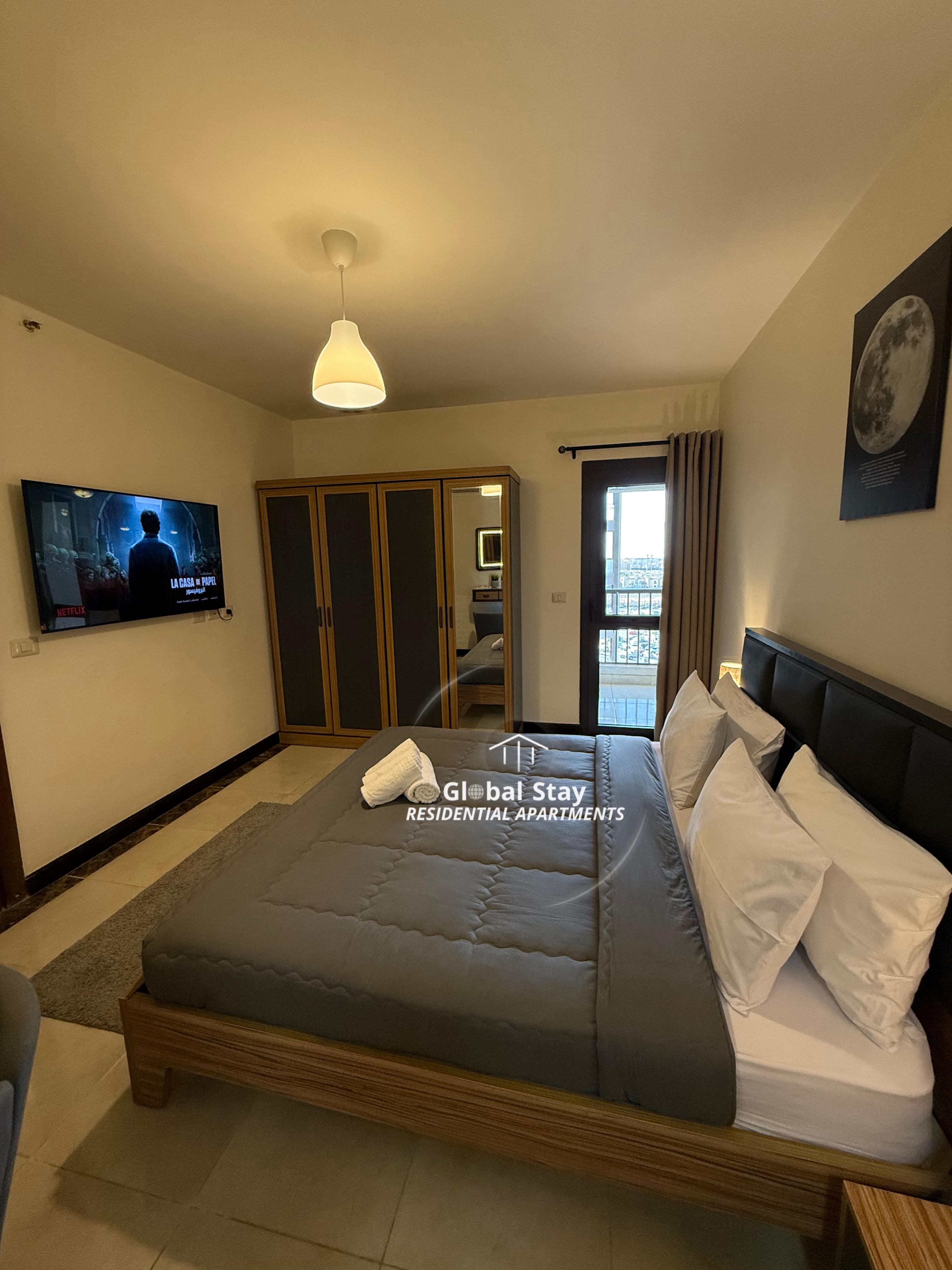 Spacious 3-Bedrooms Apartment | New Cairo — Bedroom 1 in New Cairo, Cairo, Egypt — photo 3