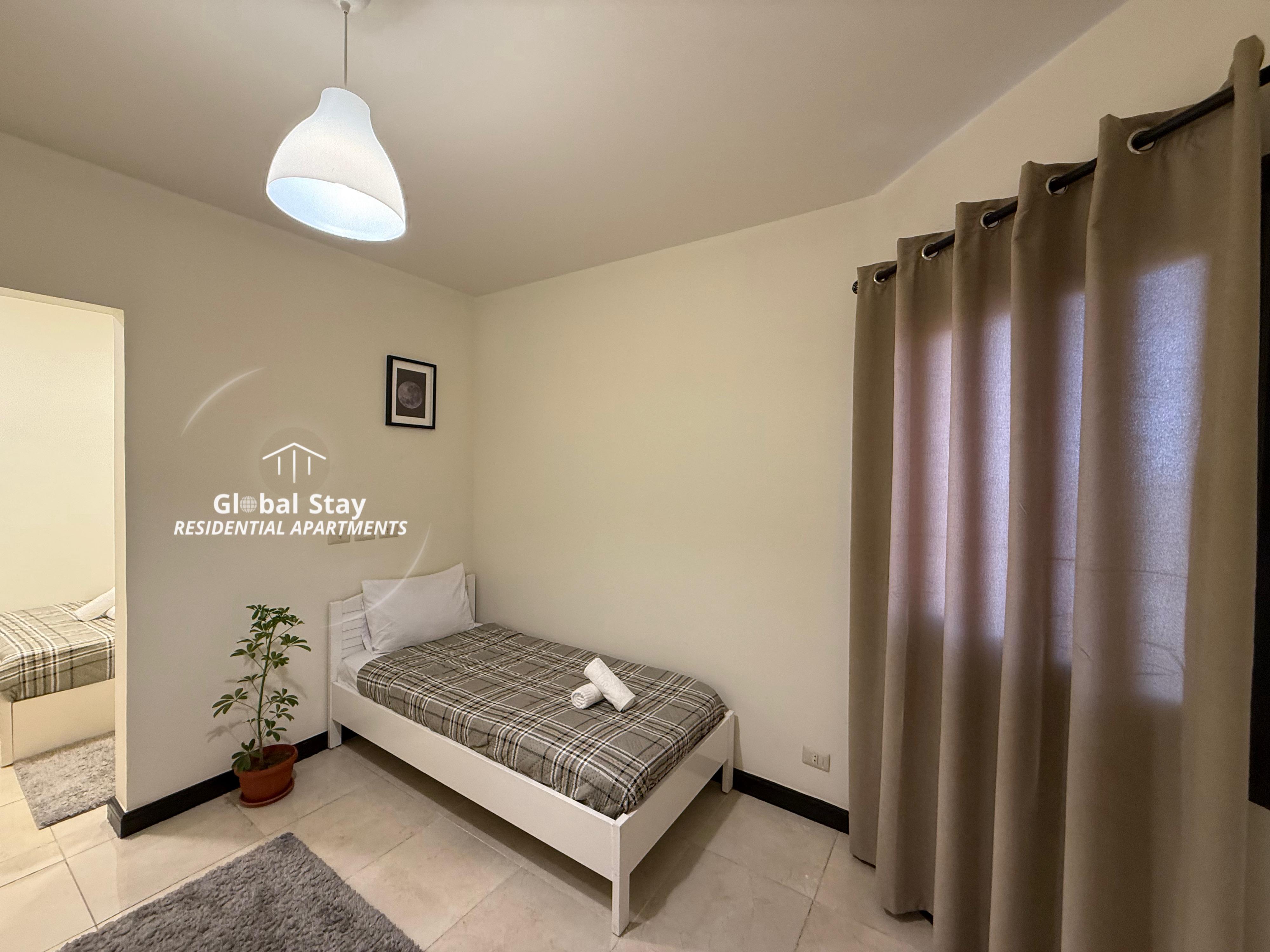 Spacious 3-Bedrooms Apartment | New Cairo — Bedroom 2 in New Cairo, Cairo, Egypt — photo 2