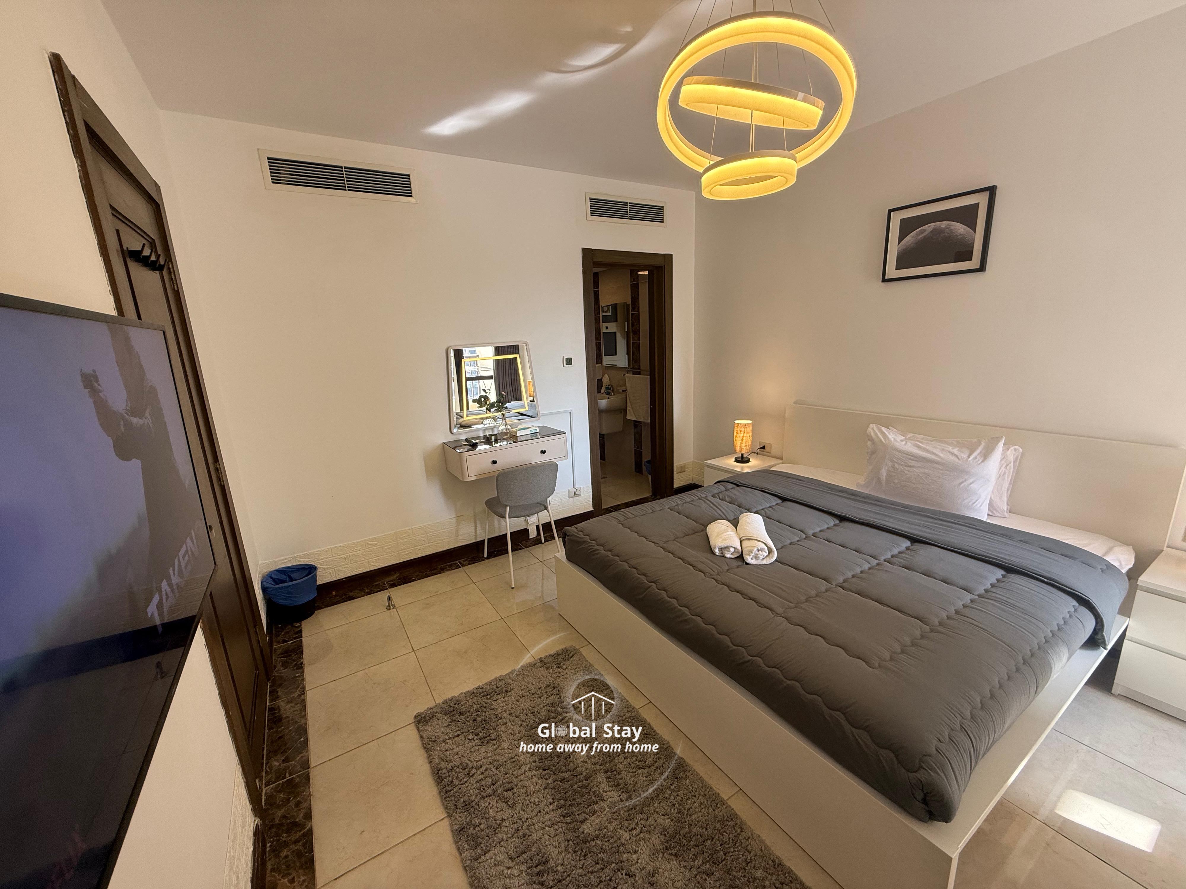 Stylish 3-Bedroom Apartment | New Cairo — Bedroom 1 in New Cairo' Cairo, Egypt