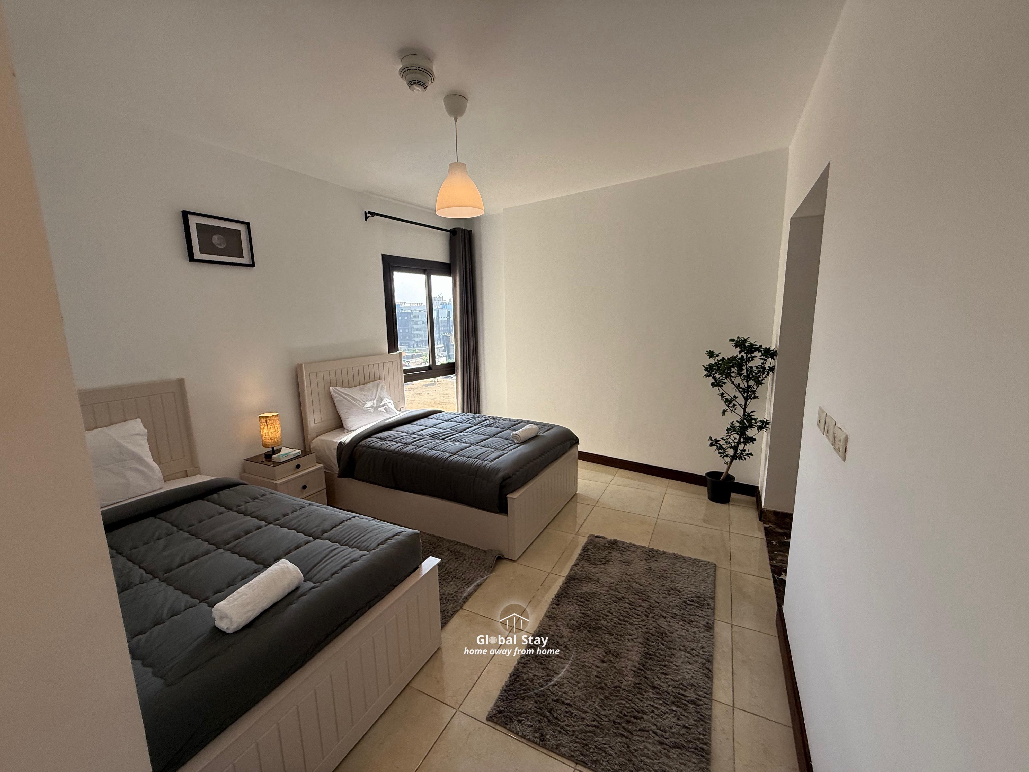 Stylish 3-Bedroom Apartment | New Cairo — Bedroom 2 in New Cairo' Cairo, Egypt