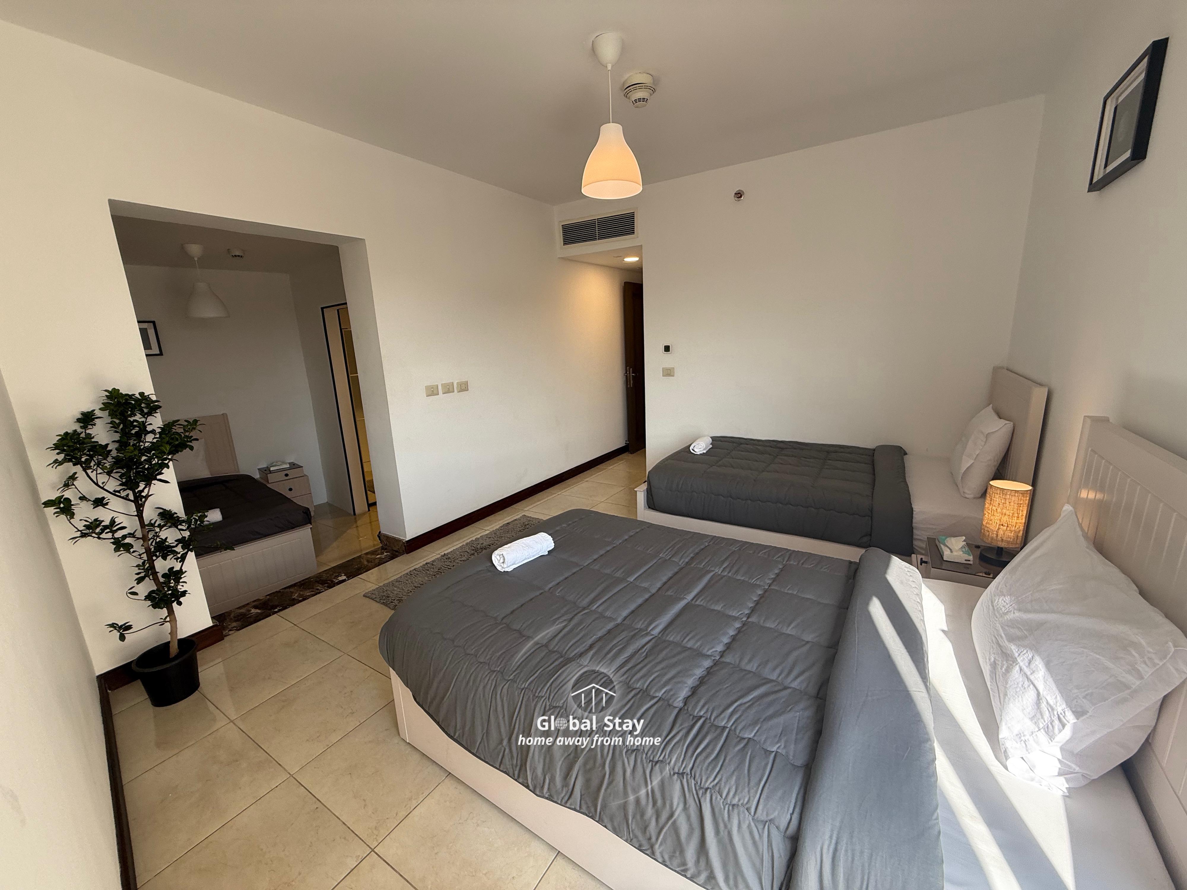 Stylish 3-Bedroom Apartment | New Cairo — Bedroom 2 in New Cairo' Cairo, Egypt — photo 2