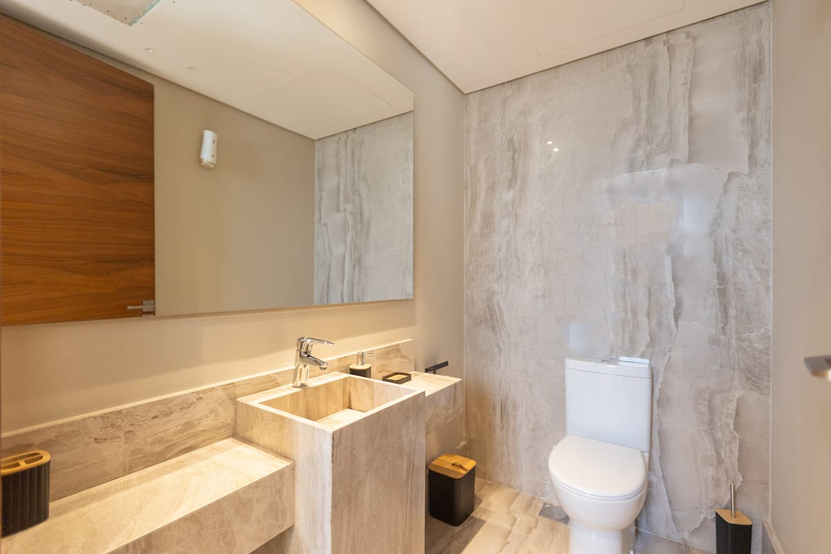 Cozy Apt Steps from O1 Mall | Silverpalm New Cairo — Half Bathroom 1 in New Cairo, Egypt, Egypt