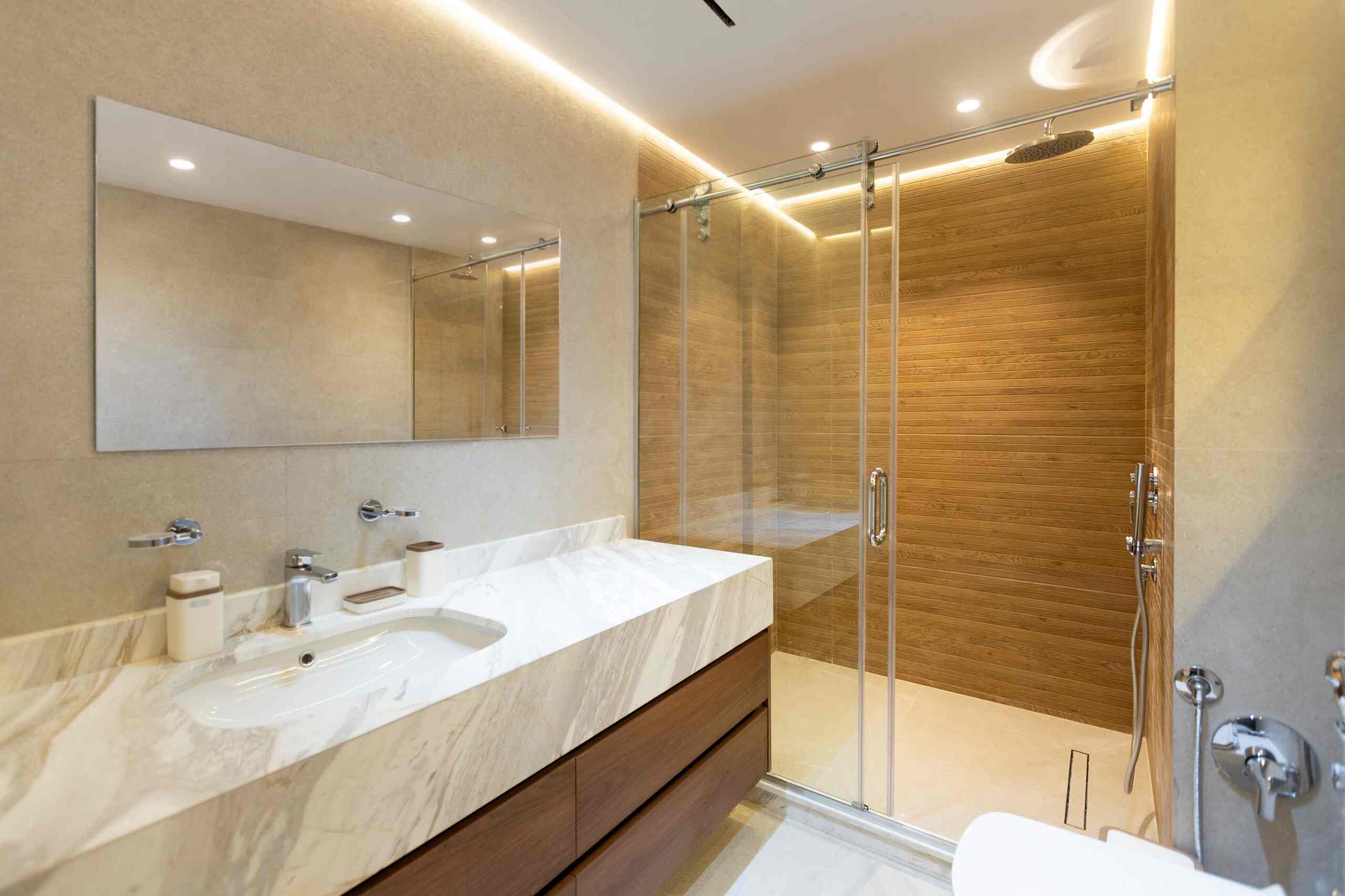 Stunning 3-Bdr Apt With Side Pool View|Silver Palm — Full bathroom 1 in New Cairo , Cairo, Egypt