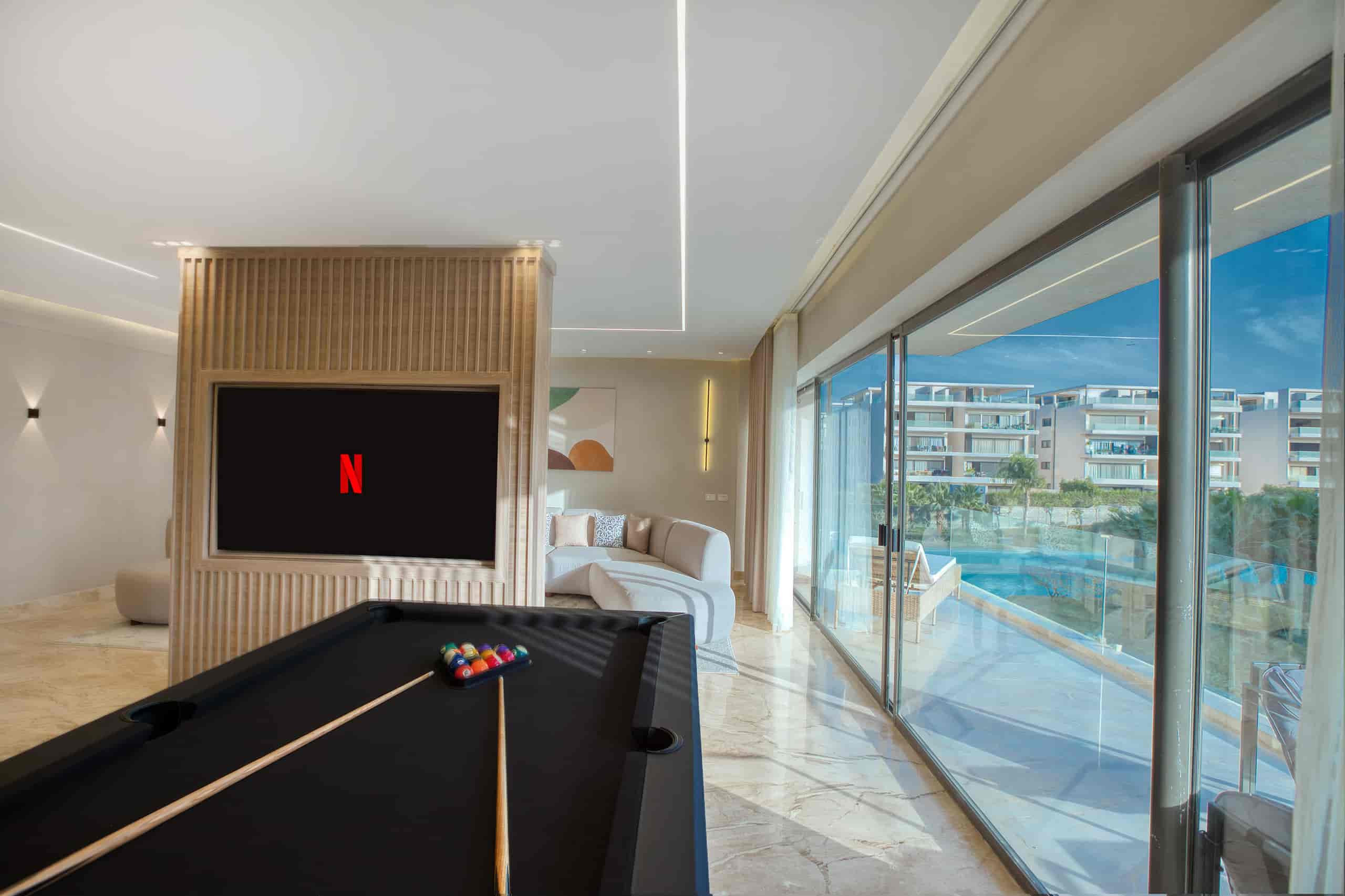 Best View | 3-Master Suites | Lake View Residence — Living Room in New Cairo , Cairo, Egypt